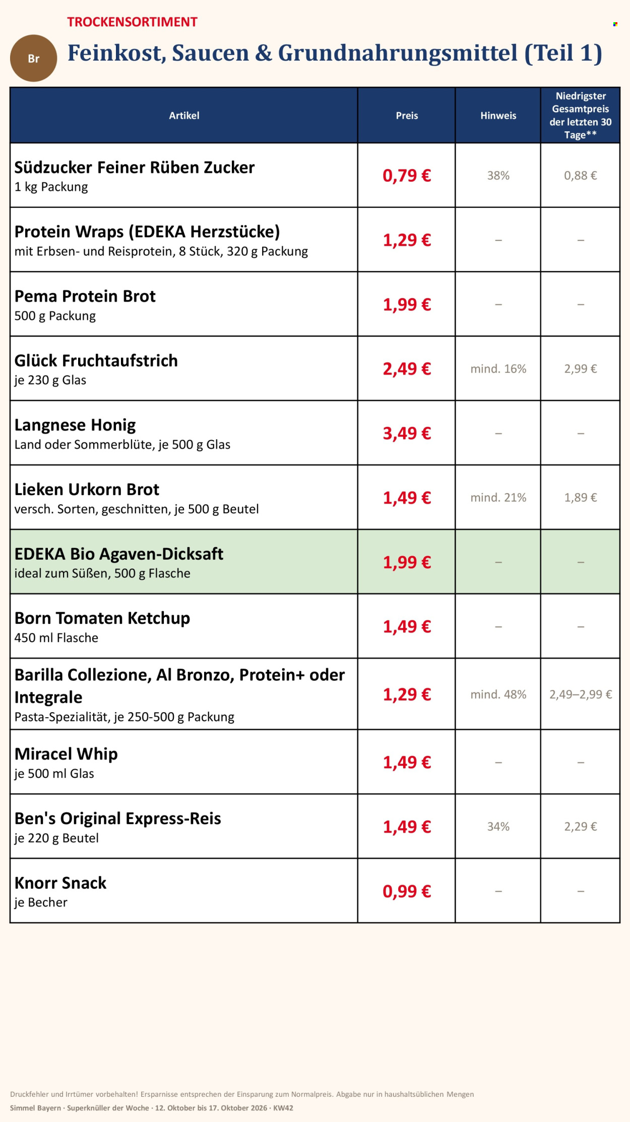 Edeka Prospekte  - 12.10.2026 - 17.10.2026. Seite 9