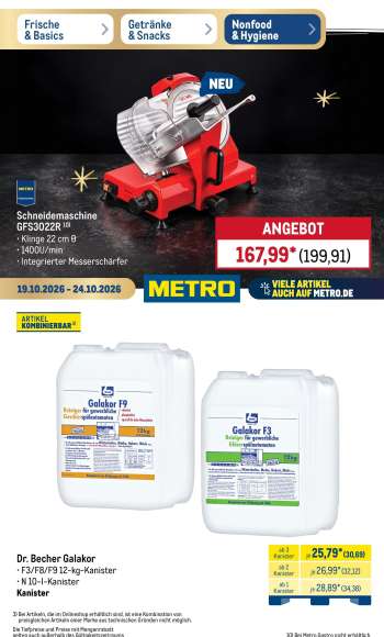 Prospekte Metro - 19.10.2026 - 24.10.2026.
