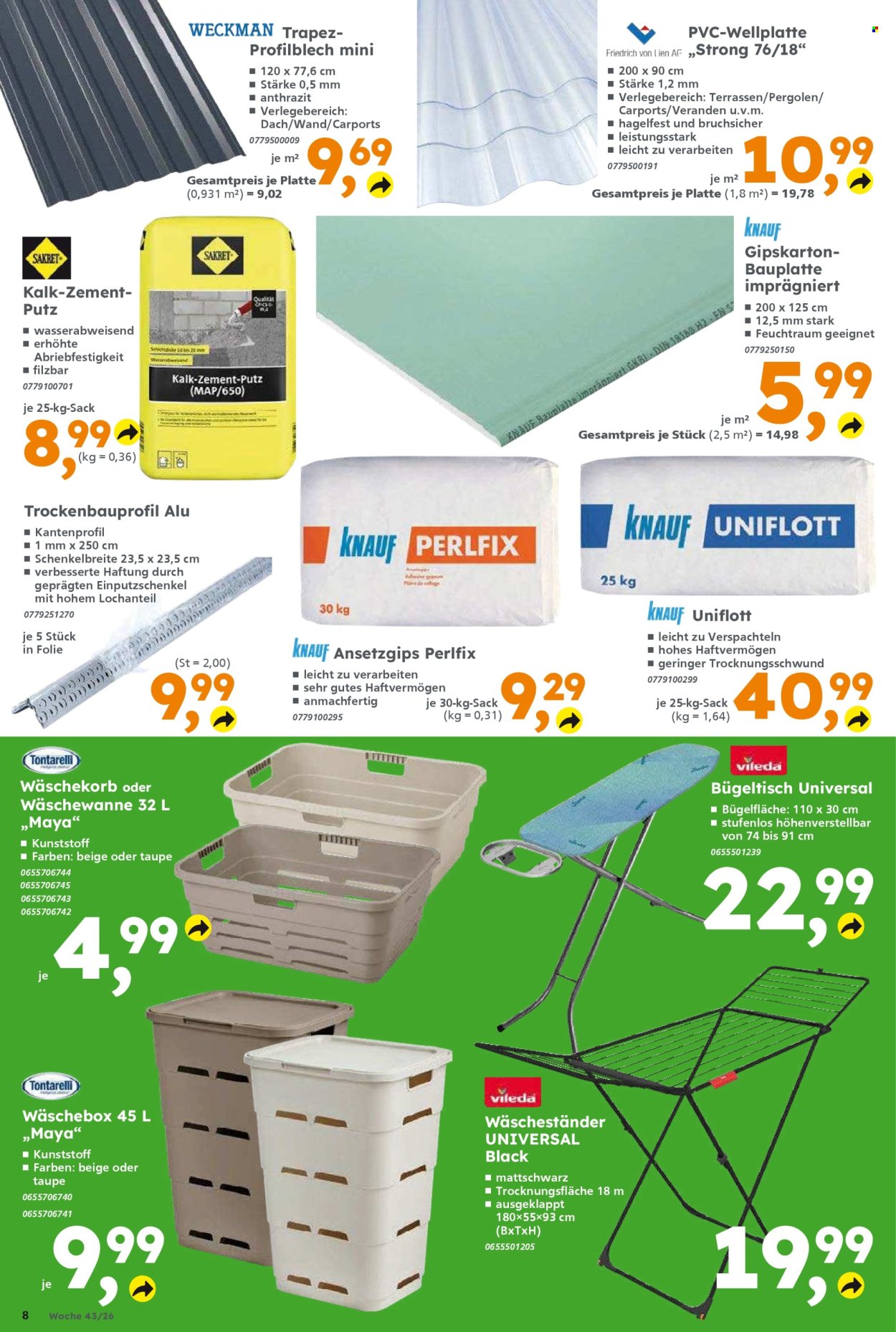 Globus Baumarkt Prospekte  - 19.10.2026 - 24.10.2026. Seite 8