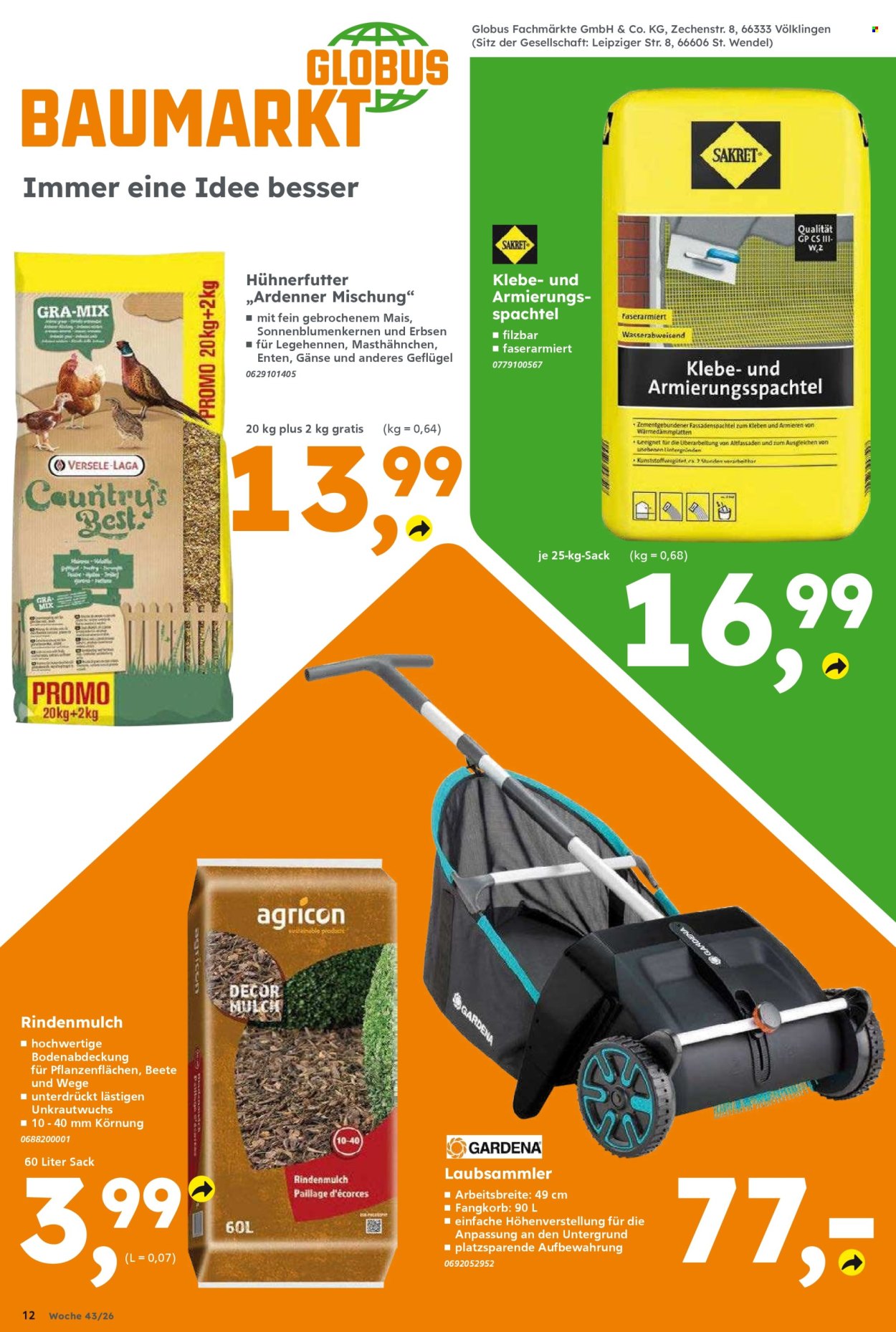 Globus Baumarkt Prospekte  - 19.10.2026 - 24.10.2026. Seite 12