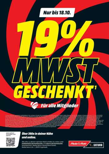 Prospekte MediaMarkt - 17.10.2026 - 18.10.2026.