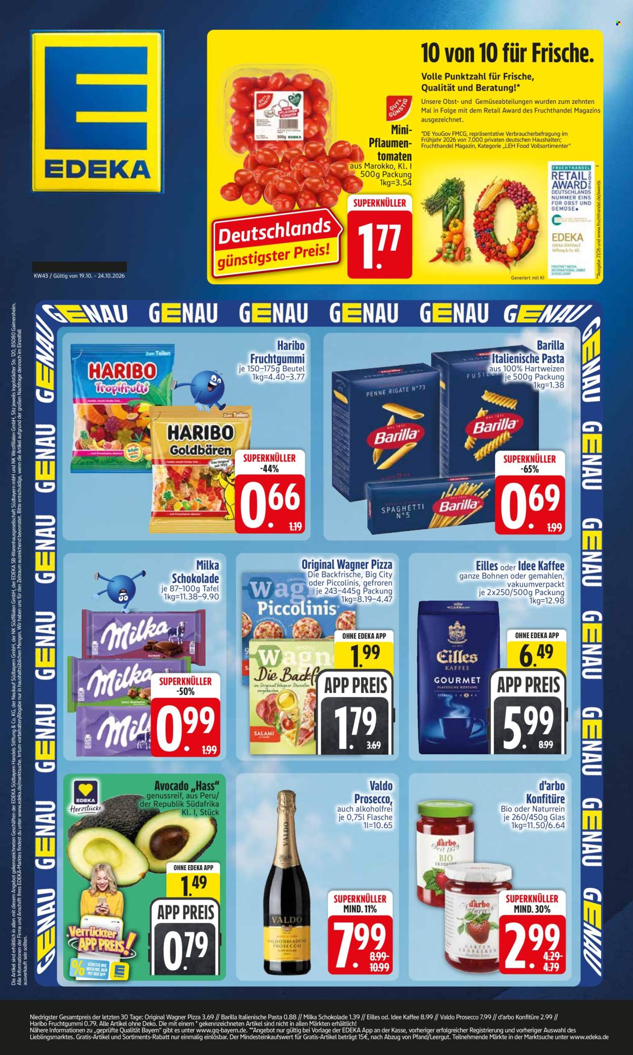 Edeka Prospekte  - 19.10.2026 - 24.10.2026. Seite 1