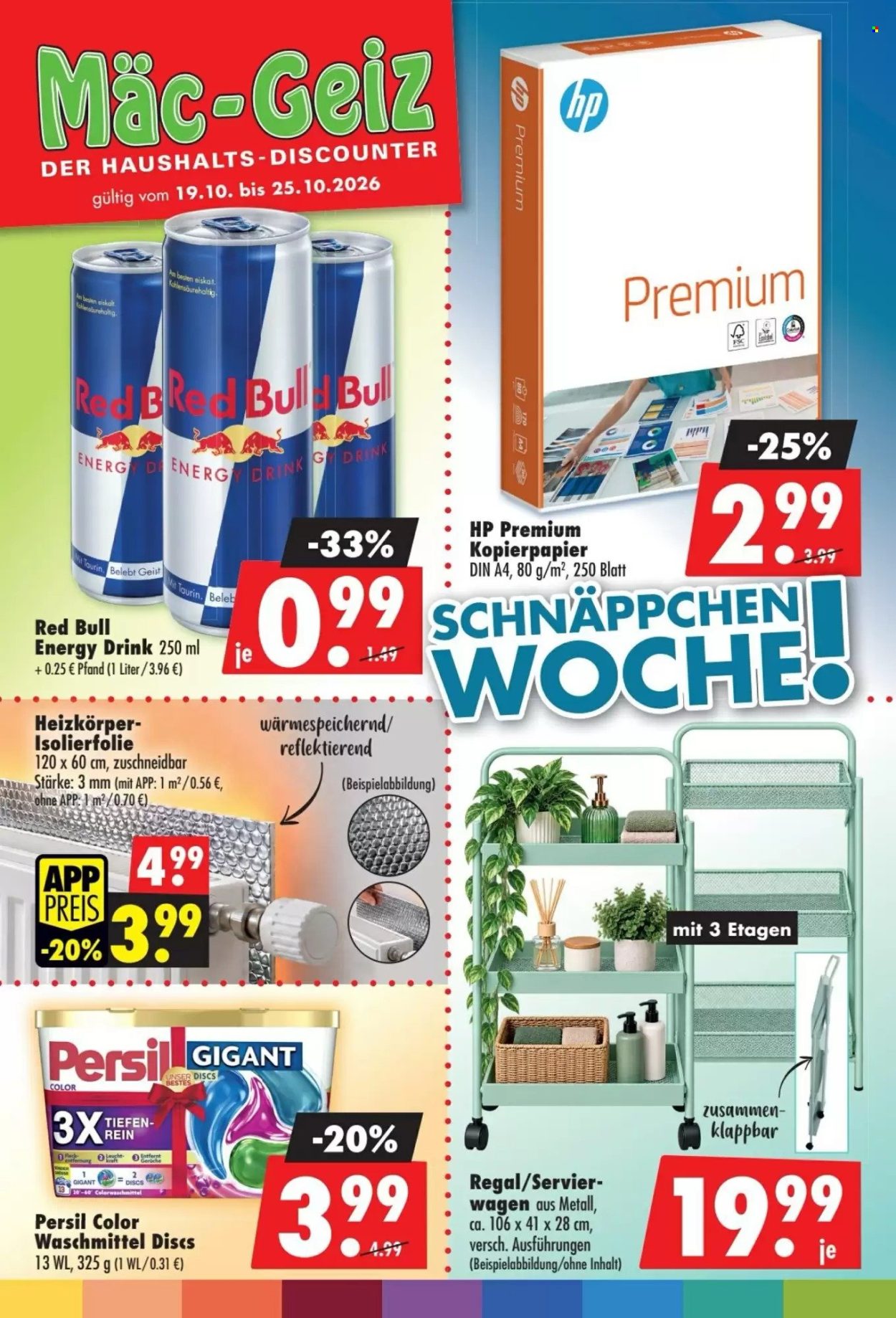 Mäc-Geiz Prospekte  - 19.10.2026 - 25.10.2026. Seite 1