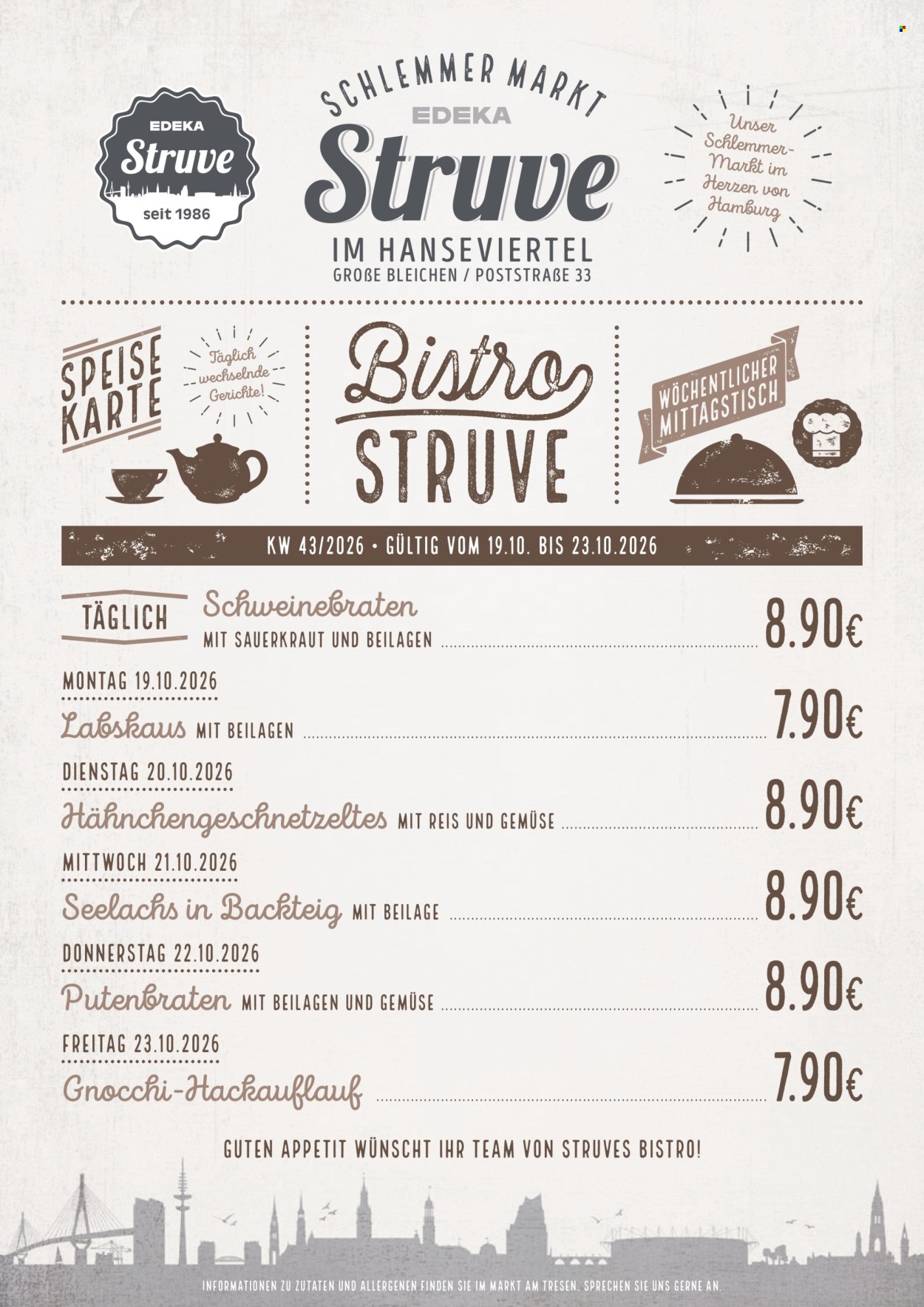 Edeka Prospekte  - 19.10.2026 - 24.10.2026. Seite 1