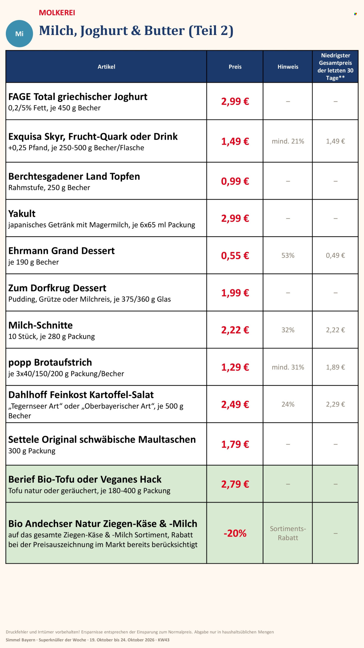 Edeka Prospekte  - 19.10.2026 - 24.10.2026. Seite 7