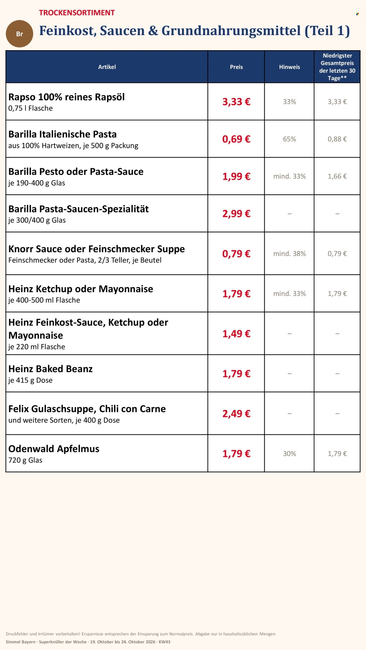 Edeka Prospekte  - 19.10.2026 - 24.10.2026. Seite 8