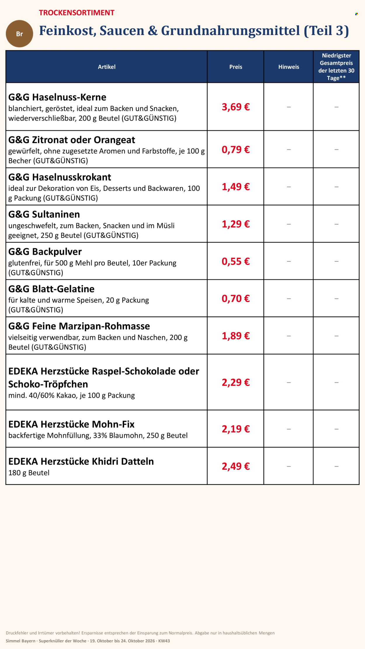 Edeka Prospekte  - 19.10.2026 - 24.10.2026. Seite 10
