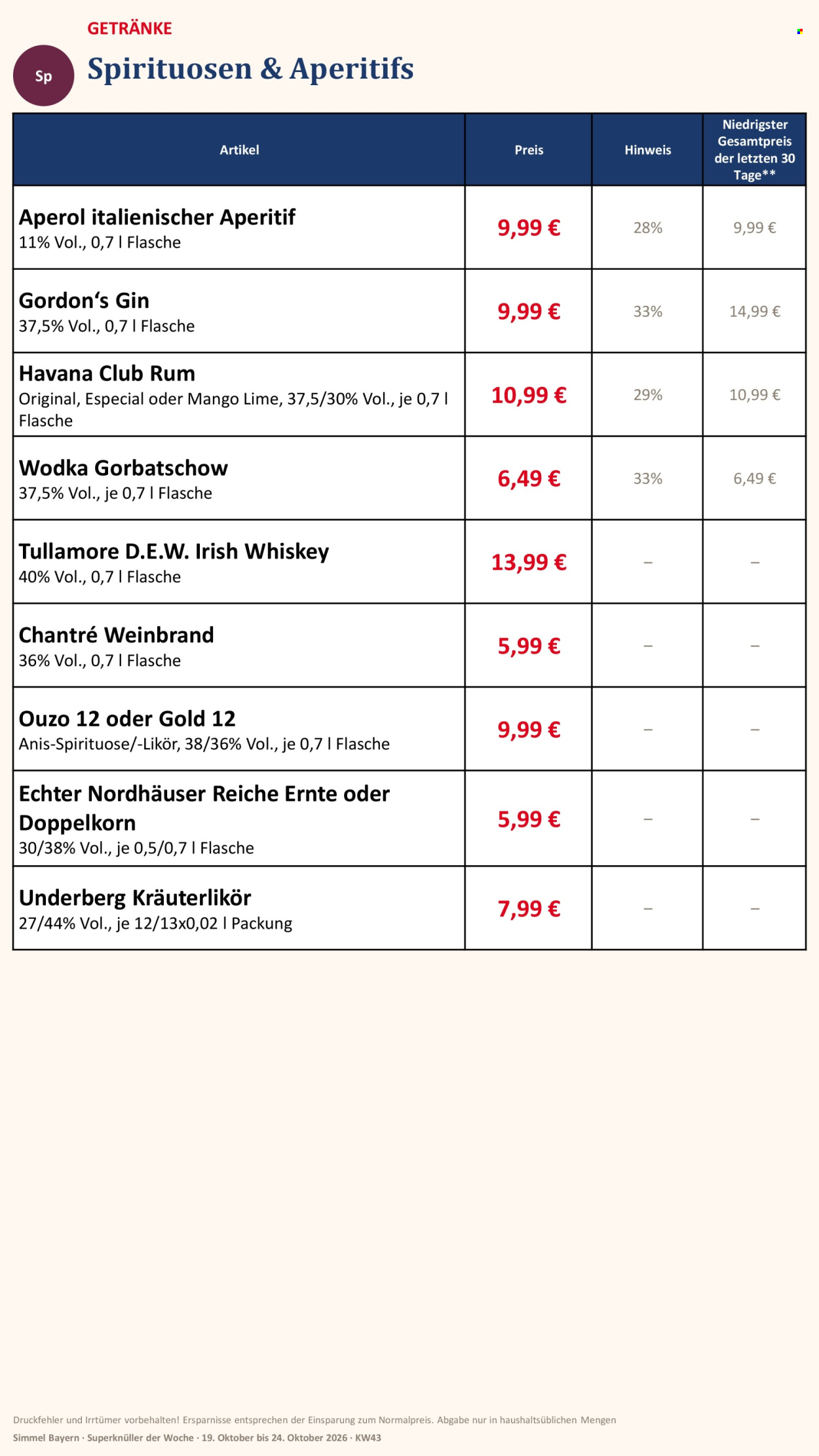 Edeka Prospekte  - 19.10.2026 - 24.10.2026. Seite 14