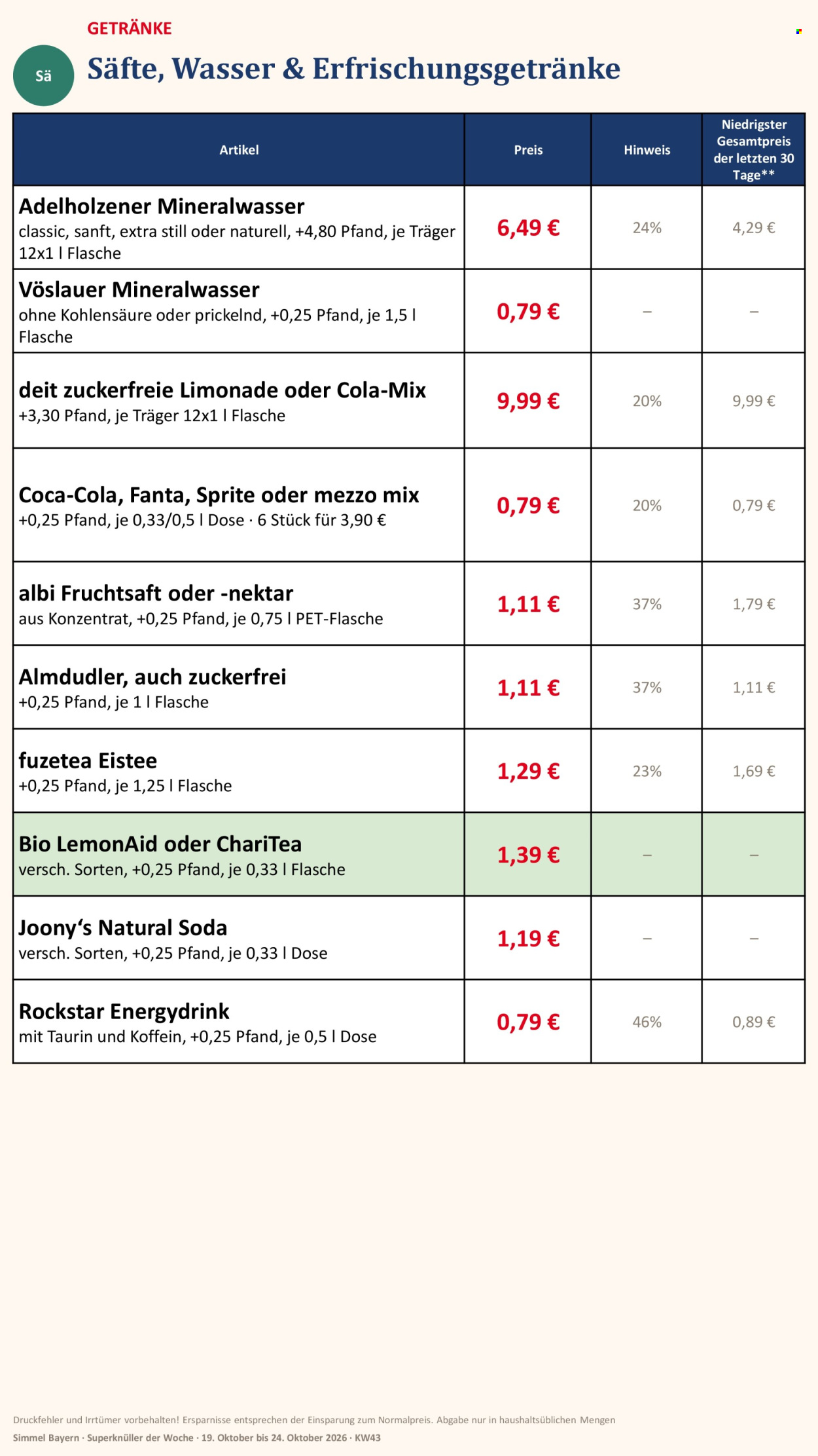 Edeka Prospekte  - 19.10.2026 - 24.10.2026. Seite 16