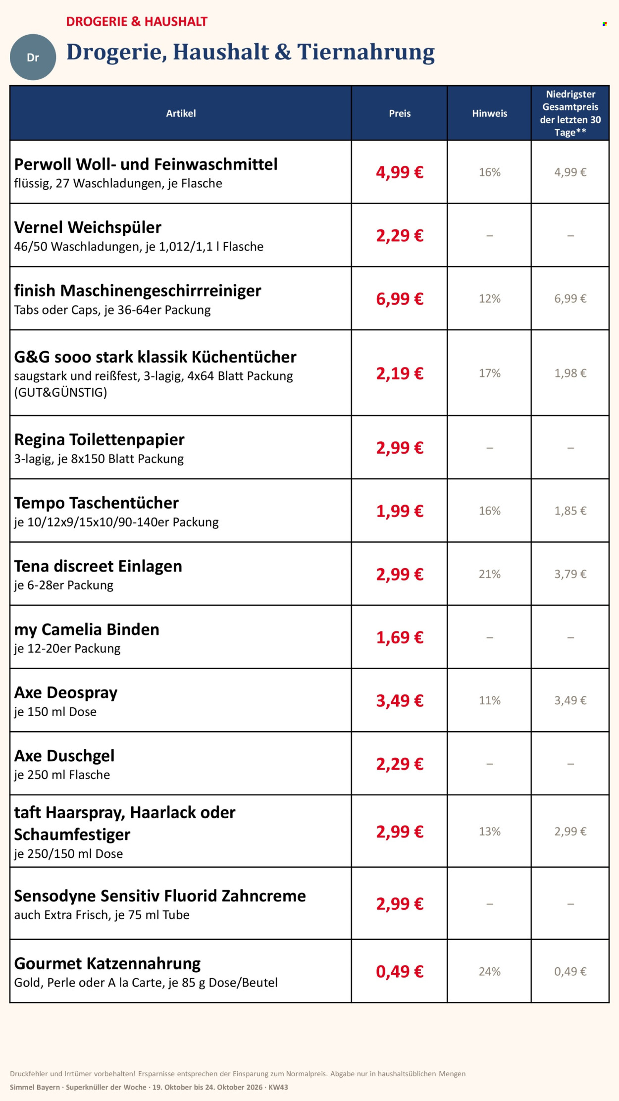 Edeka Prospekte  - 19.10.2026 - 24.10.2026. Seite 17