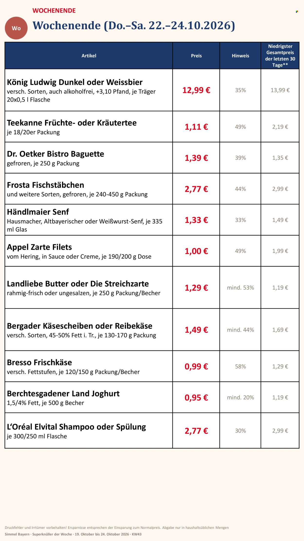Edeka Prospekte  - 19.10.2026 - 24.10.2026. Seite 19