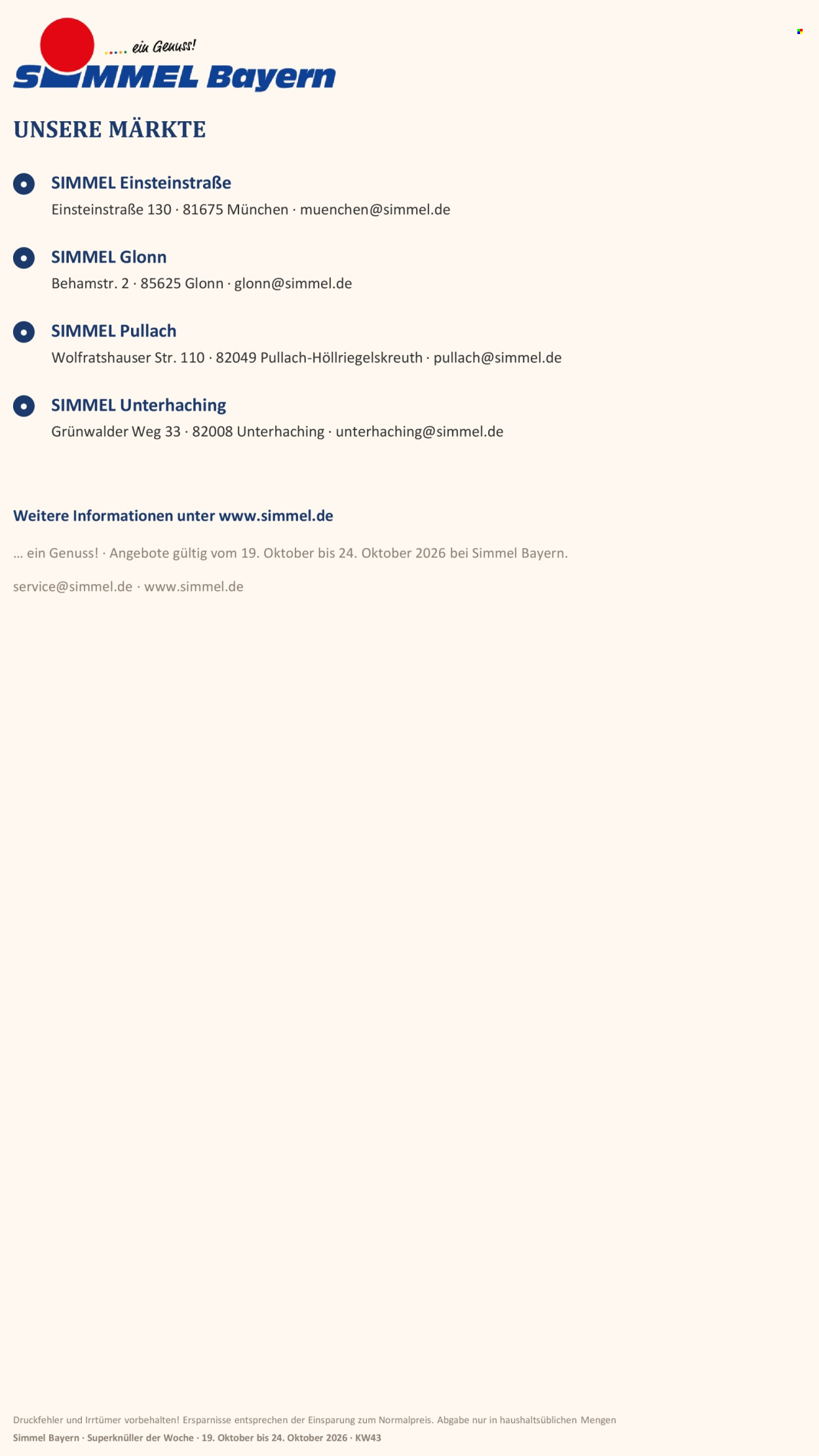 Edeka Prospekte  - 19.10.2026 - 24.10.2026. Seite 20
