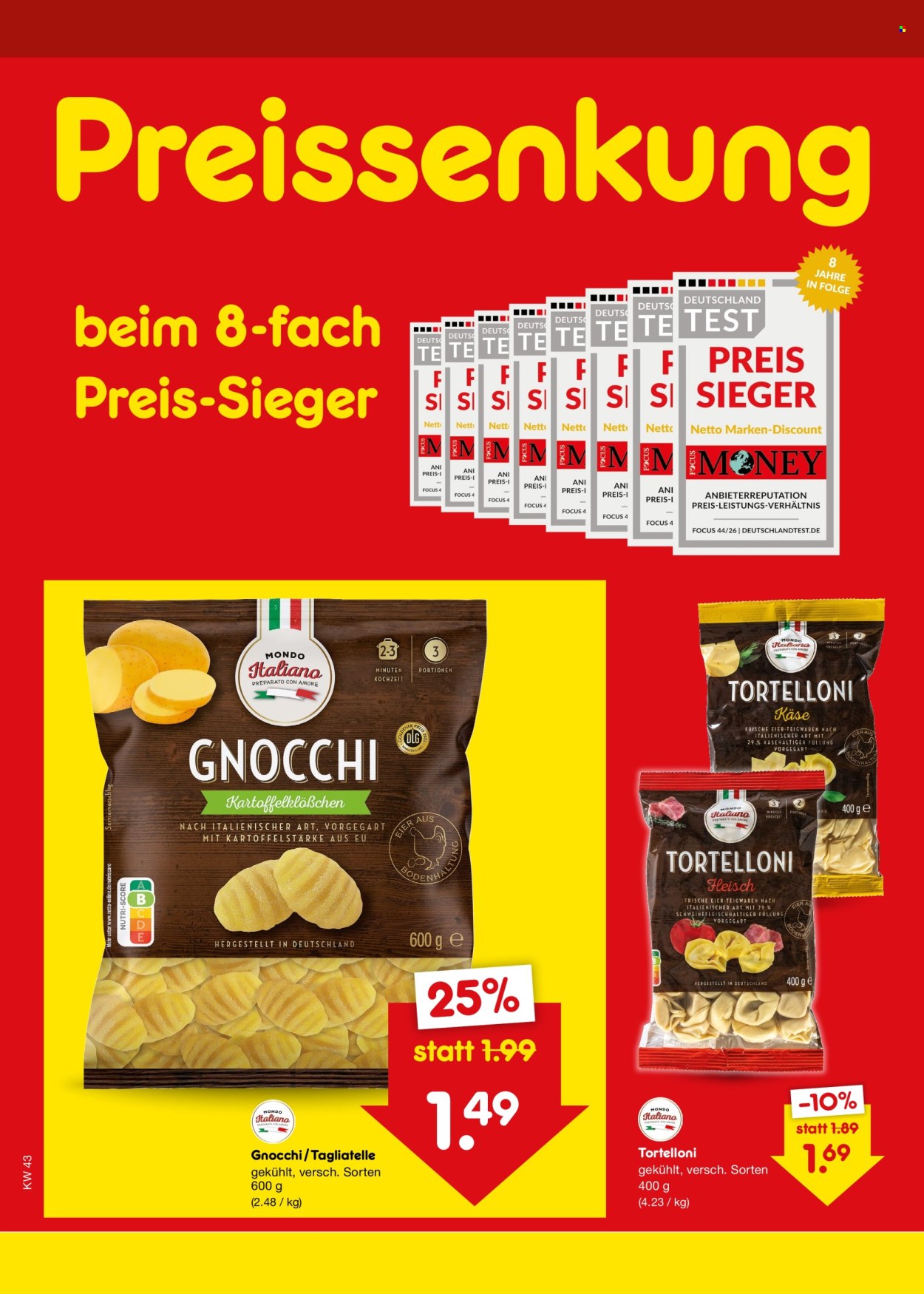 Netto Marken-Discount Prospekte  - 19.10.2026 - 24.10.2026. Seite 1