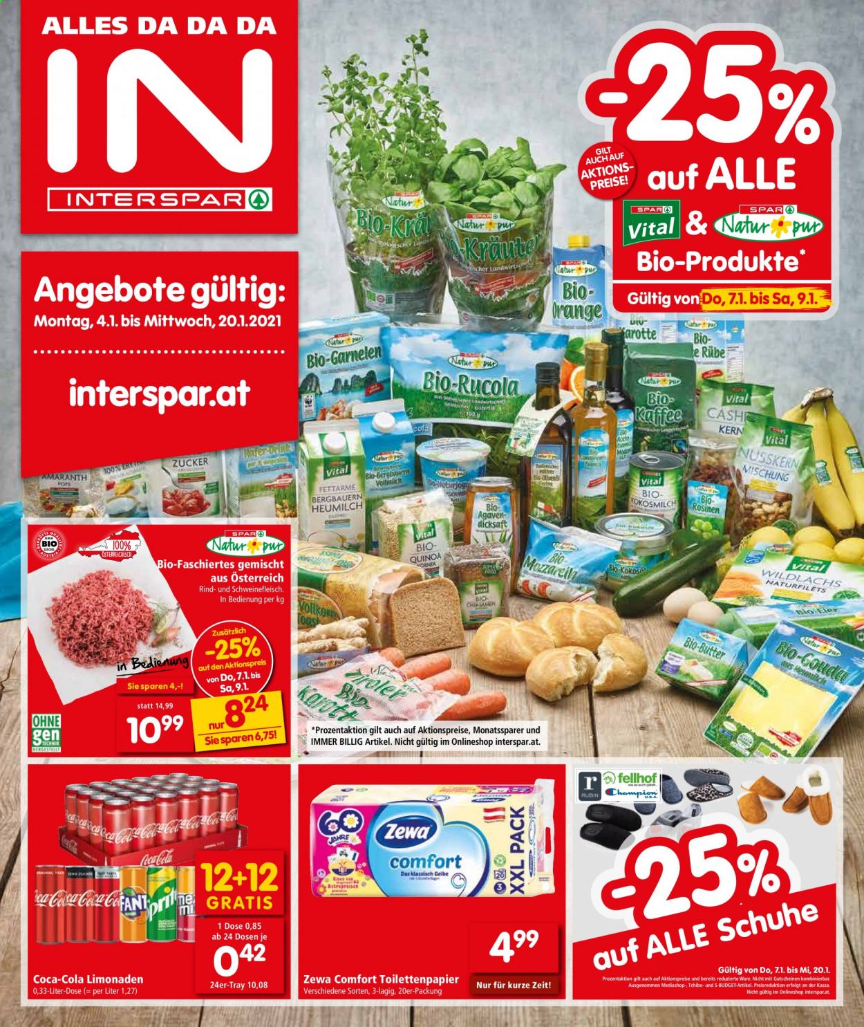 Angebote INTERSPAR - 4.1.2021 - 20.1.2021. Seite 1