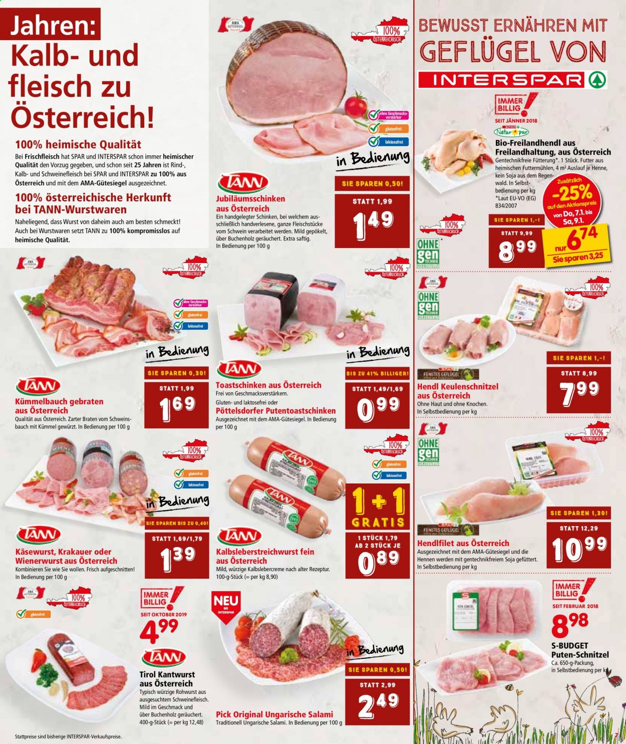 Angebote INTERSPAR - 4.1.2021 - 20.1.2021. Seite 7