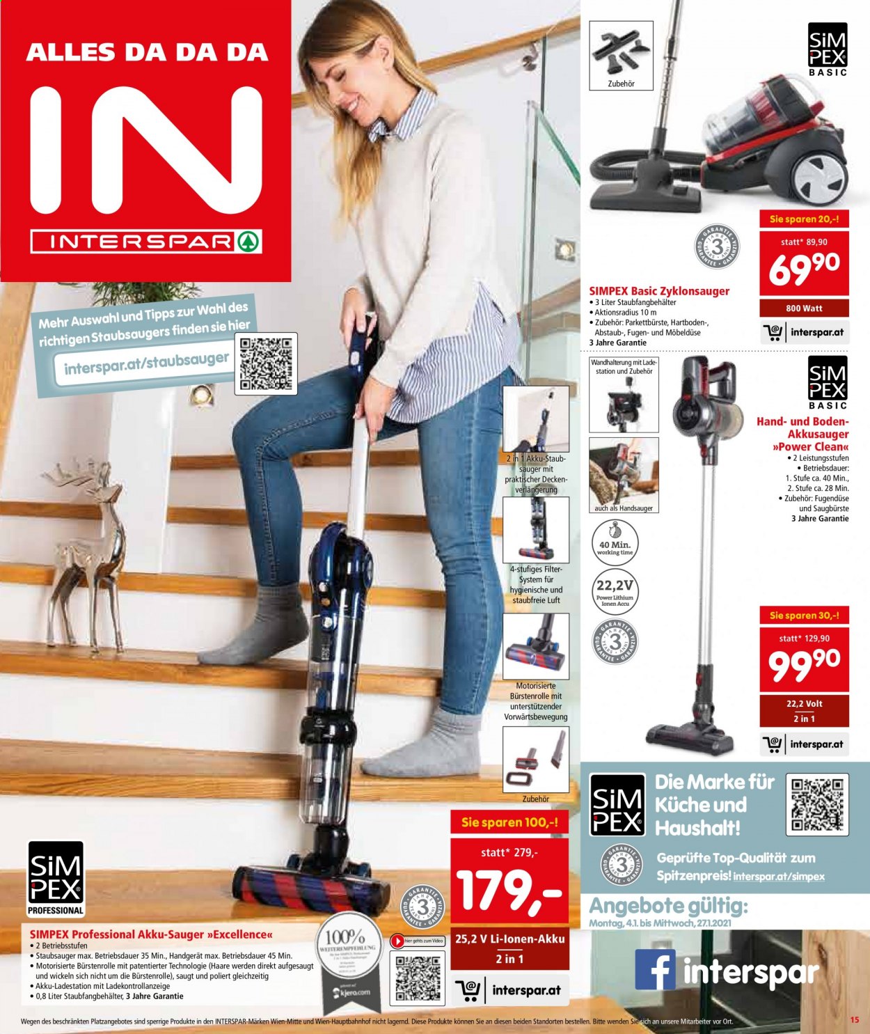 Angebote INTERSPAR - 4.1.2021 - 20.1.2021. Seite 15