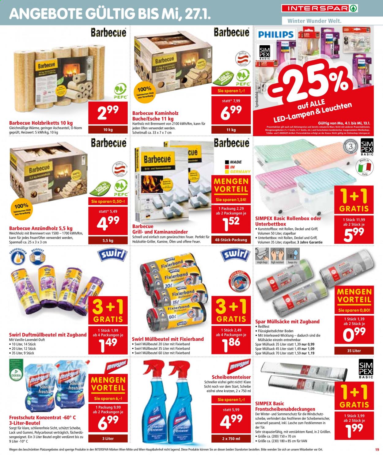 Angebote INTERSPAR - 4.1.2021 - 20.1.2021. Seite 19