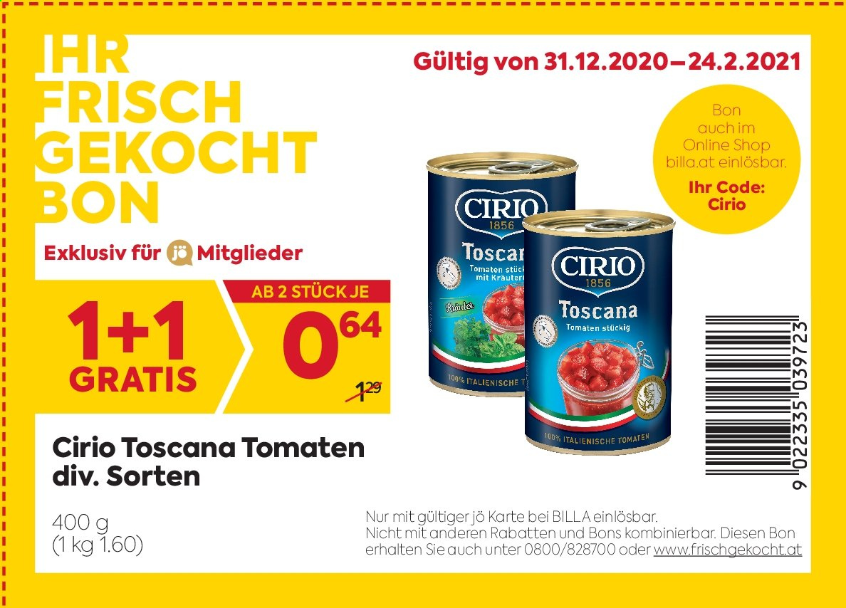 Angebote Billa - 31.12.2020 - 24.2.2021. Seite 4