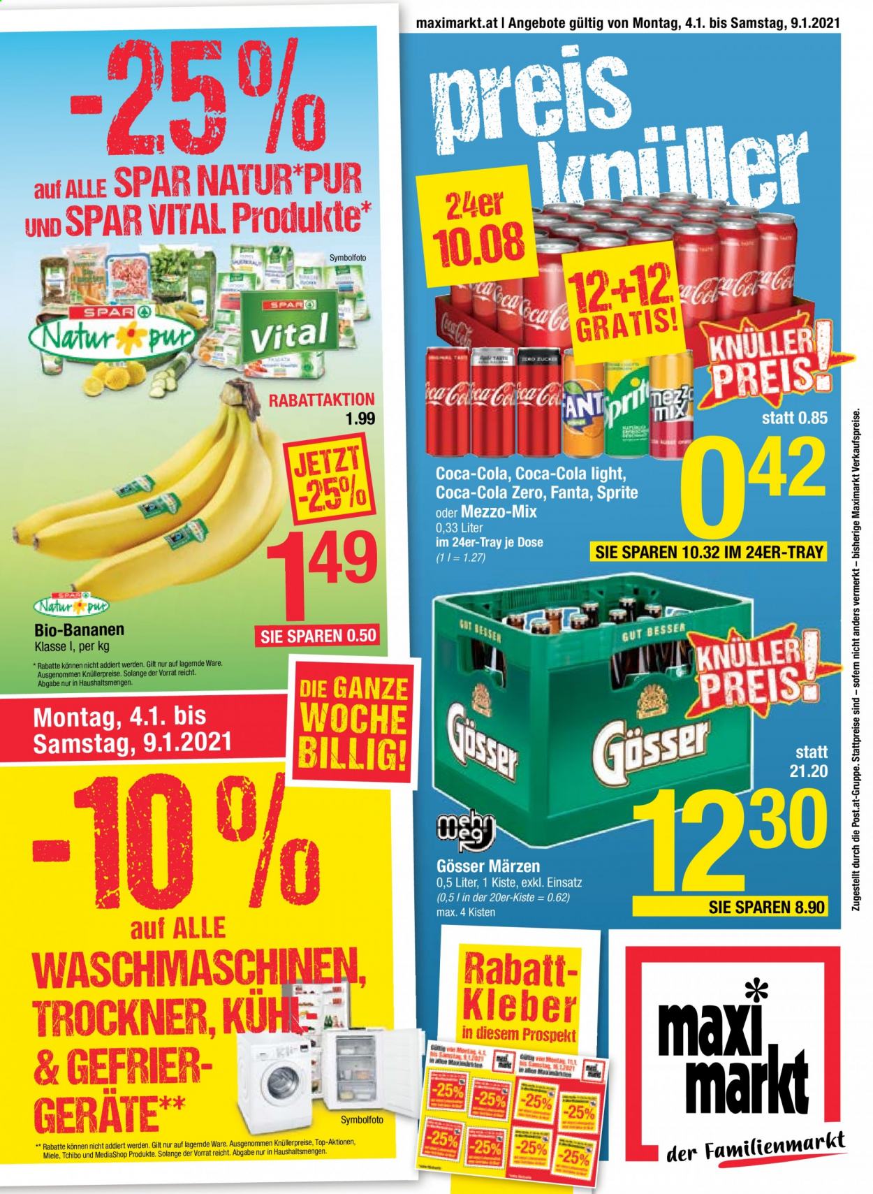 Angebote Maximarkt - 4.1.2021 - 9.1.2021. Seite 1