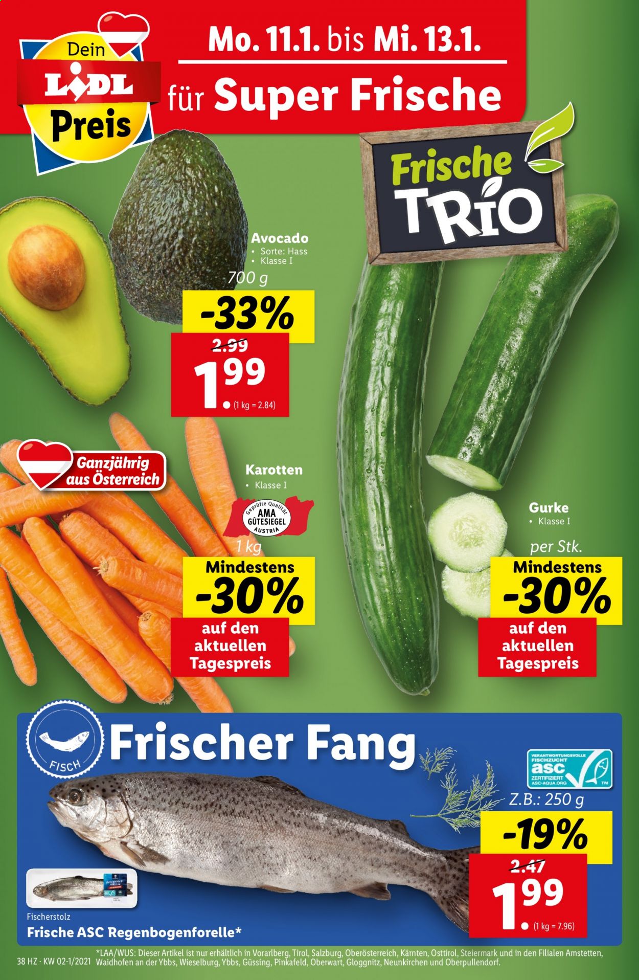 Angebote Lidl - 7.1.2021 - 13.1.2021. Seite 38