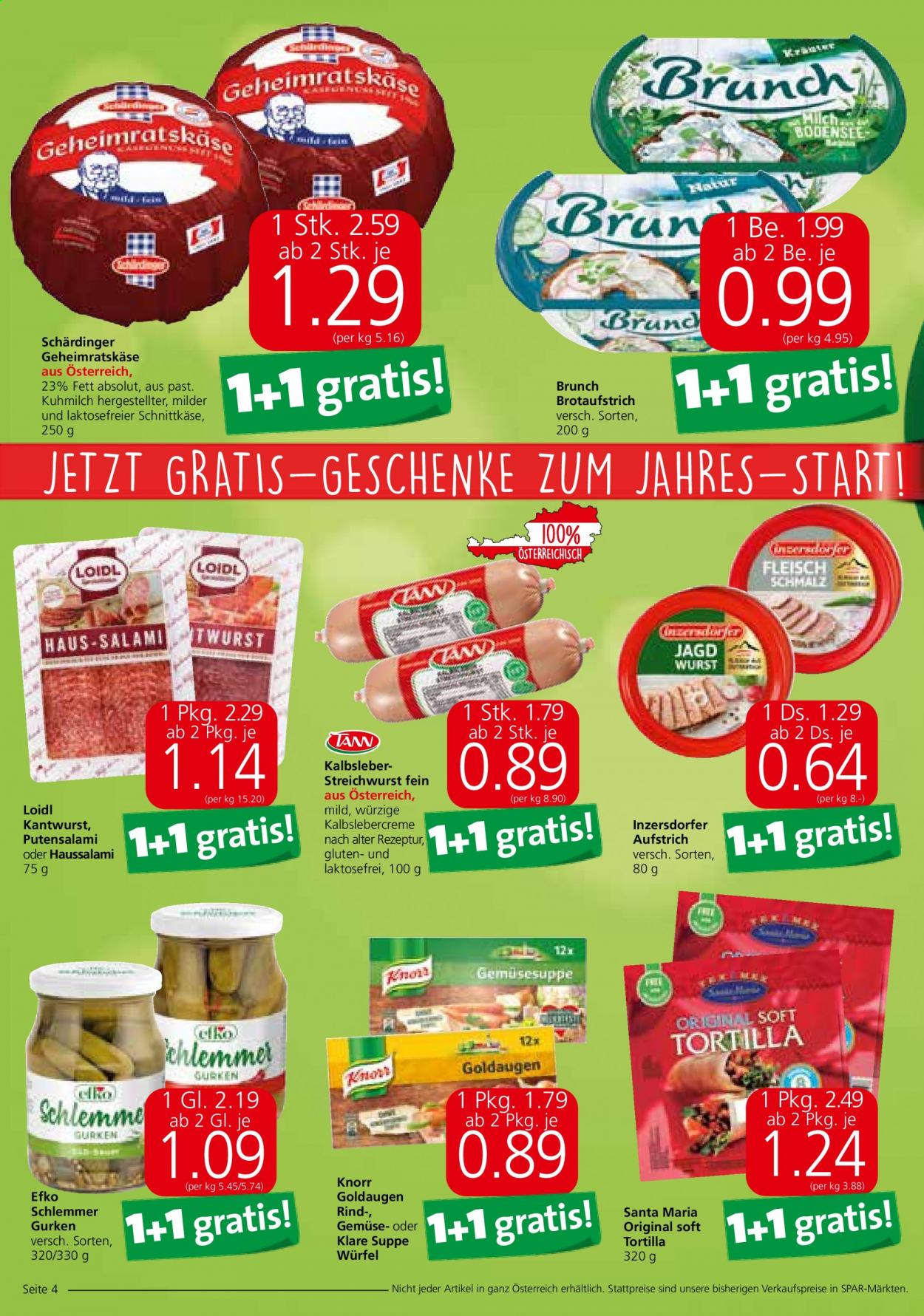 Angebote EUROSPAR - 4.1.2021 - 20.1.2021. Seite 4