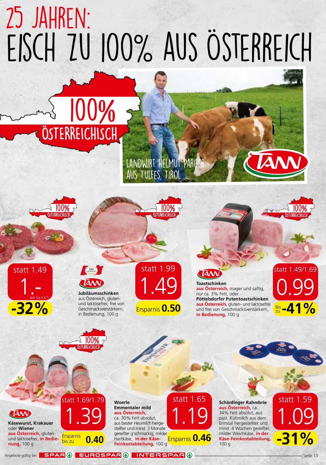 Angebote EUROSPAR - 4.1.2021 - 20.1.2021. Seite 13