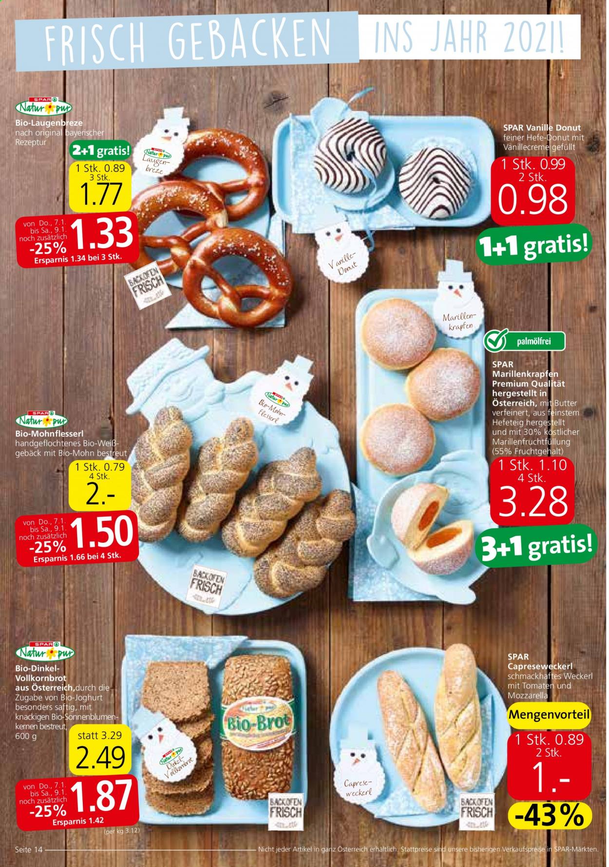 Angebote EUROSPAR - 4.1.2021 - 20.1.2021. Seite 14