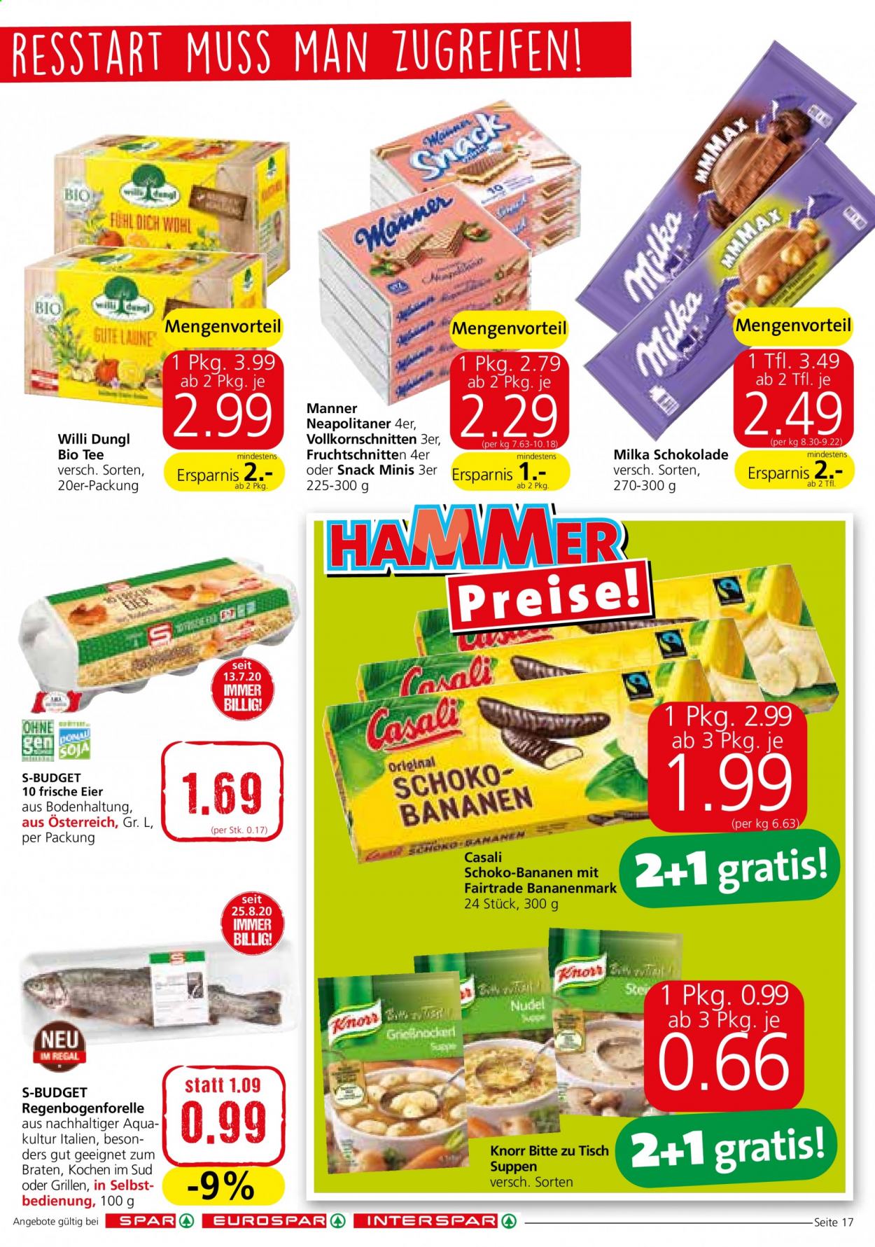 Angebote EUROSPAR - 4.1.2021 - 20.1.2021. Seite 17