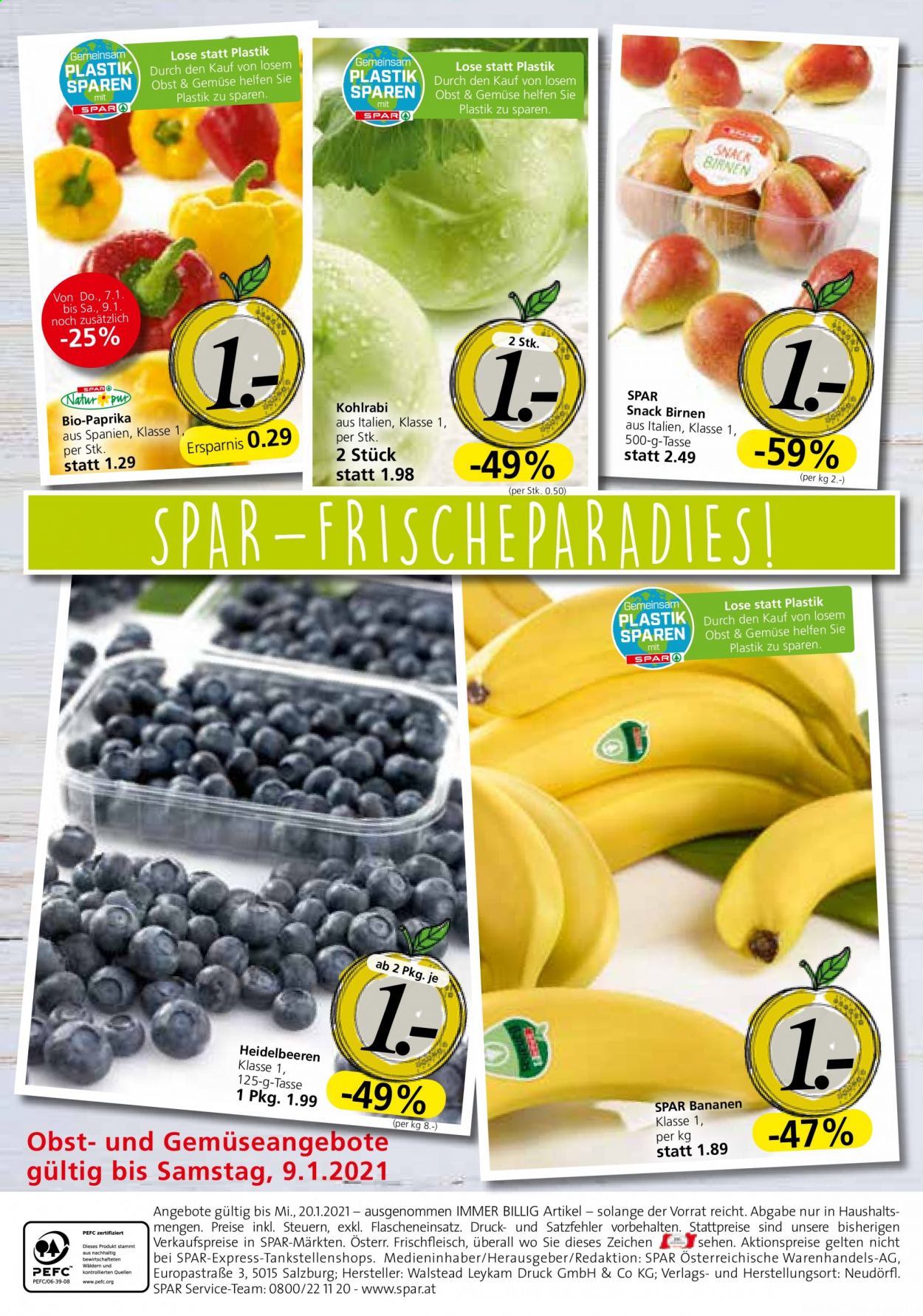Angebote EUROSPAR - 4.1.2021 - 20.1.2021. Seite 20