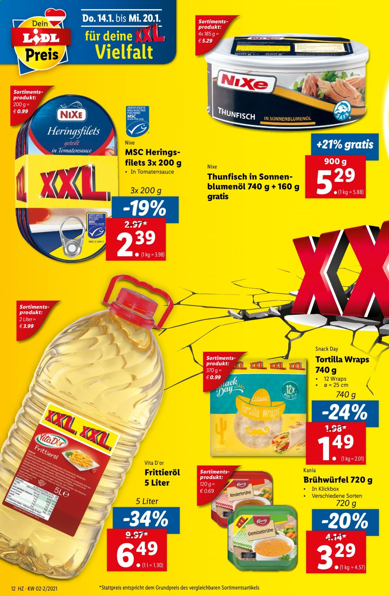 Angebote Lidl - 14.1.2021 - 20.1.2021. Seite 12