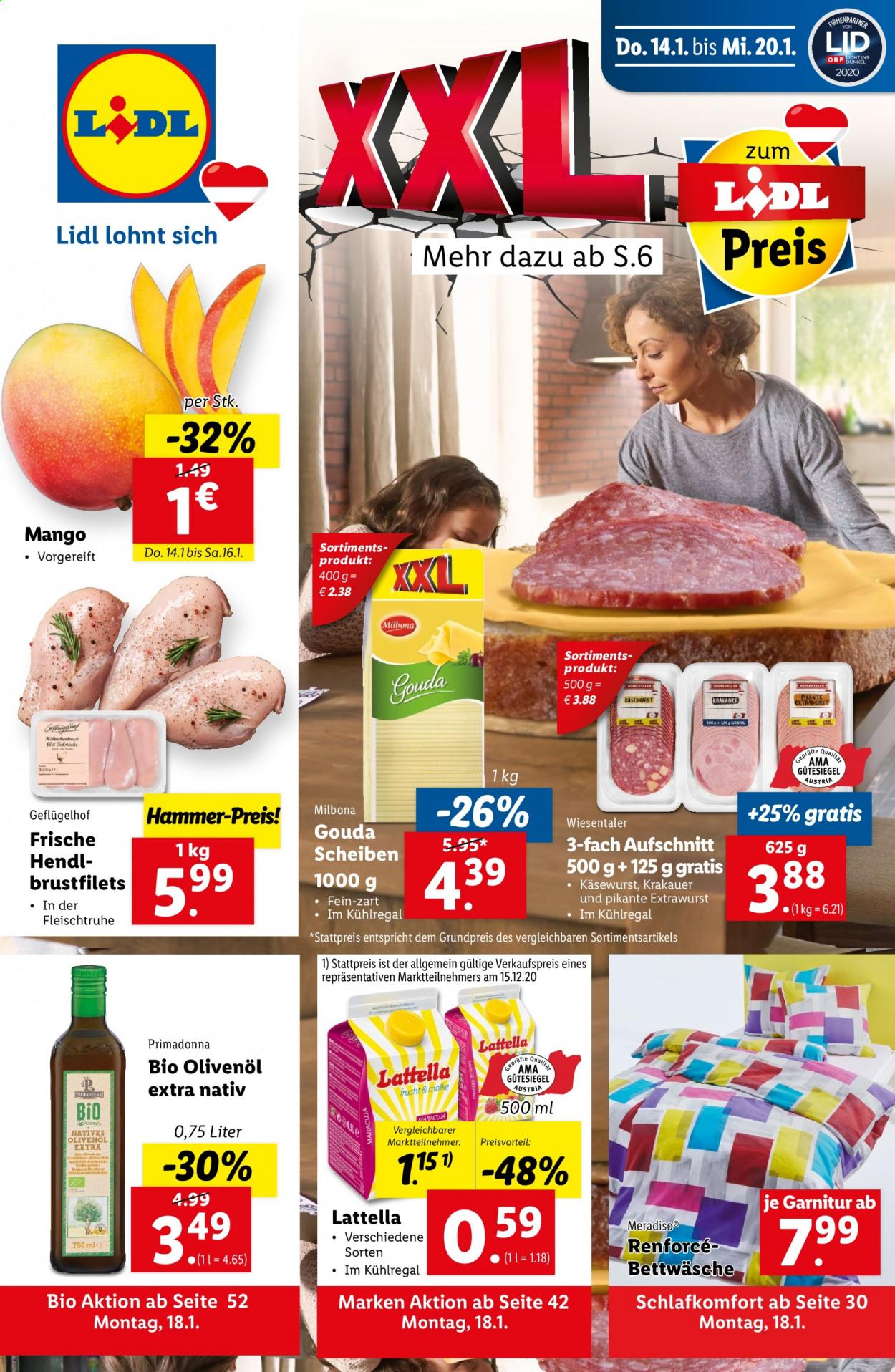 Angebote Lidl - 14.1.2021 - 20.1.2021. Seite 1