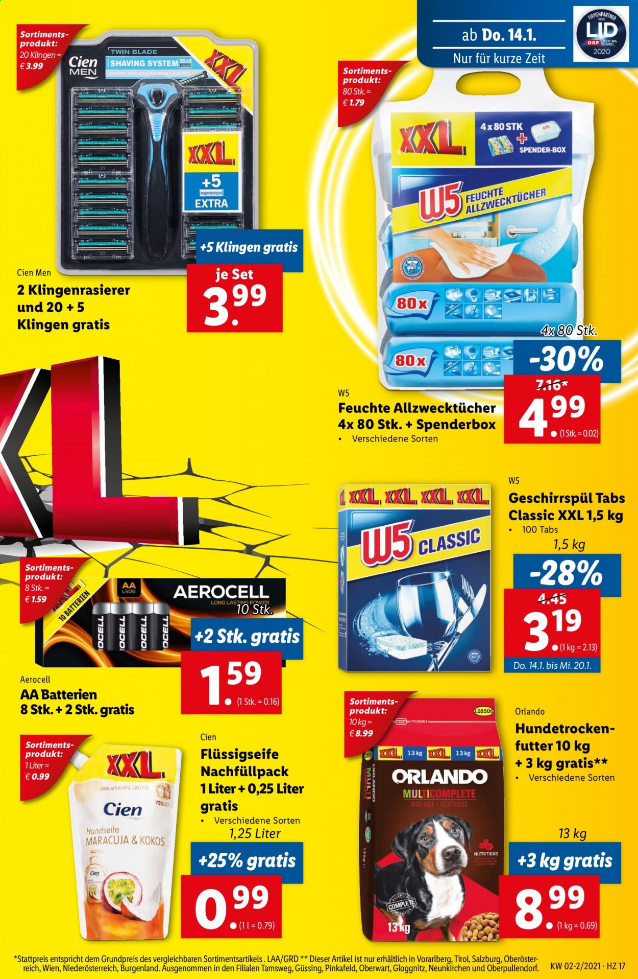 Angebote Lidl - 14.1.2021 - 20.1.2021. Seite 17