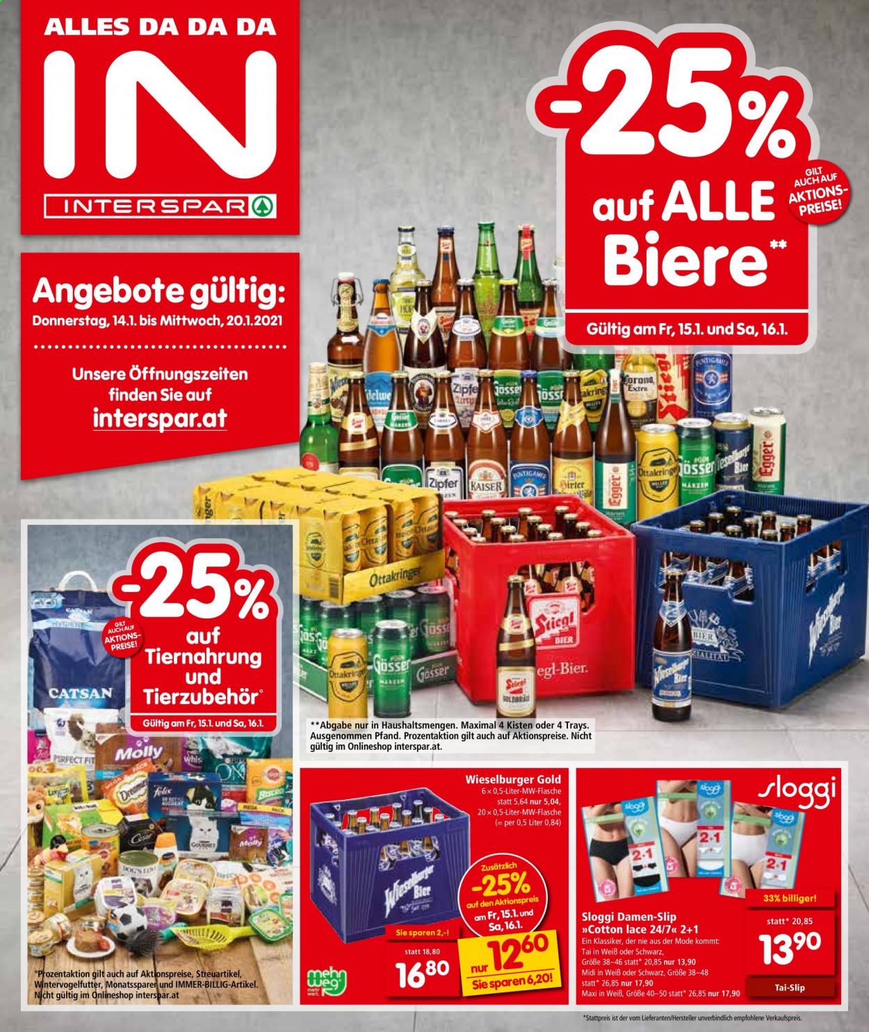 Angebote INTERSPAR - 14.1.2021 - 20.1.2021. Seite 1