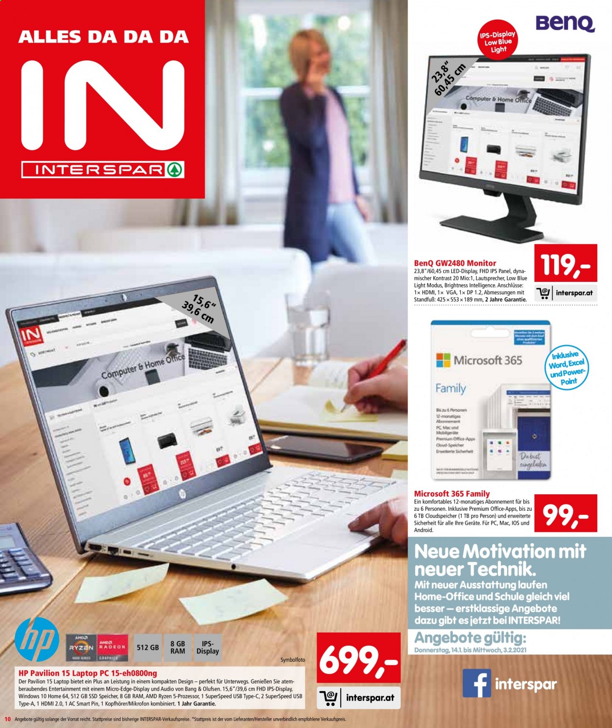 Angebote INTERSPAR - 14.1.2021 - 20.1.2021. Seite 10