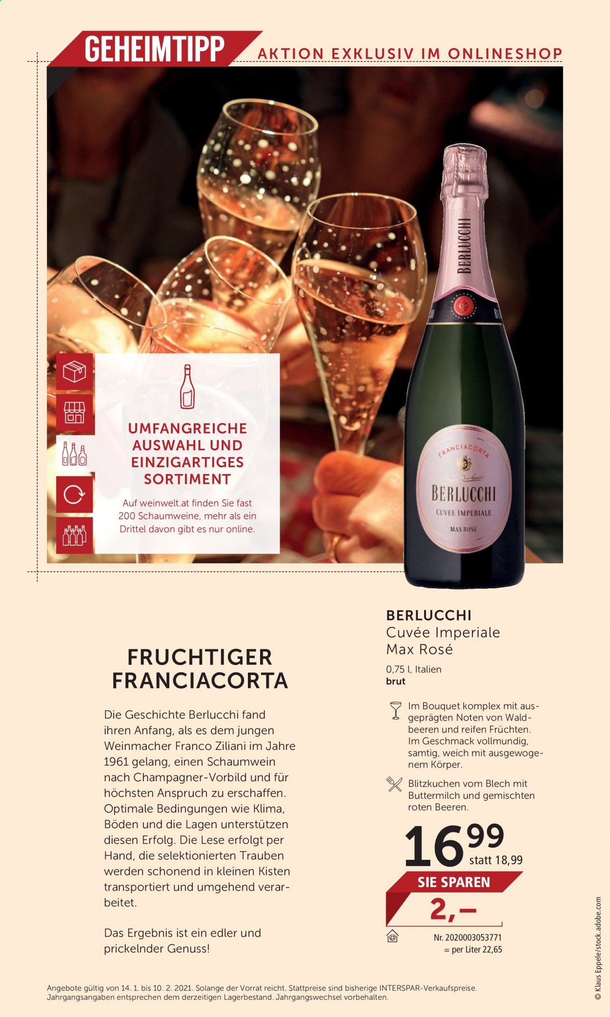 Angebote INTERSPAR - 14.1.2021 - 10.2.2021. Seite 16