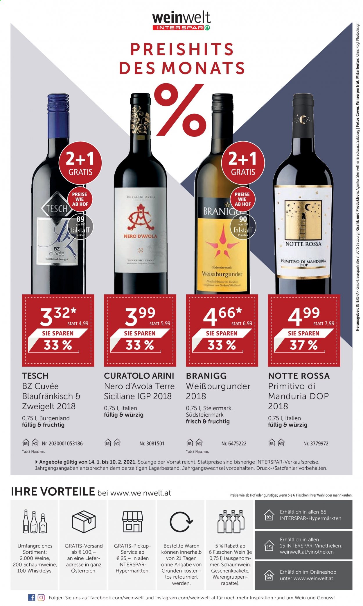 Angebote INTERSPAR - 14.1.2021 - 10.2.2021. Seite 24