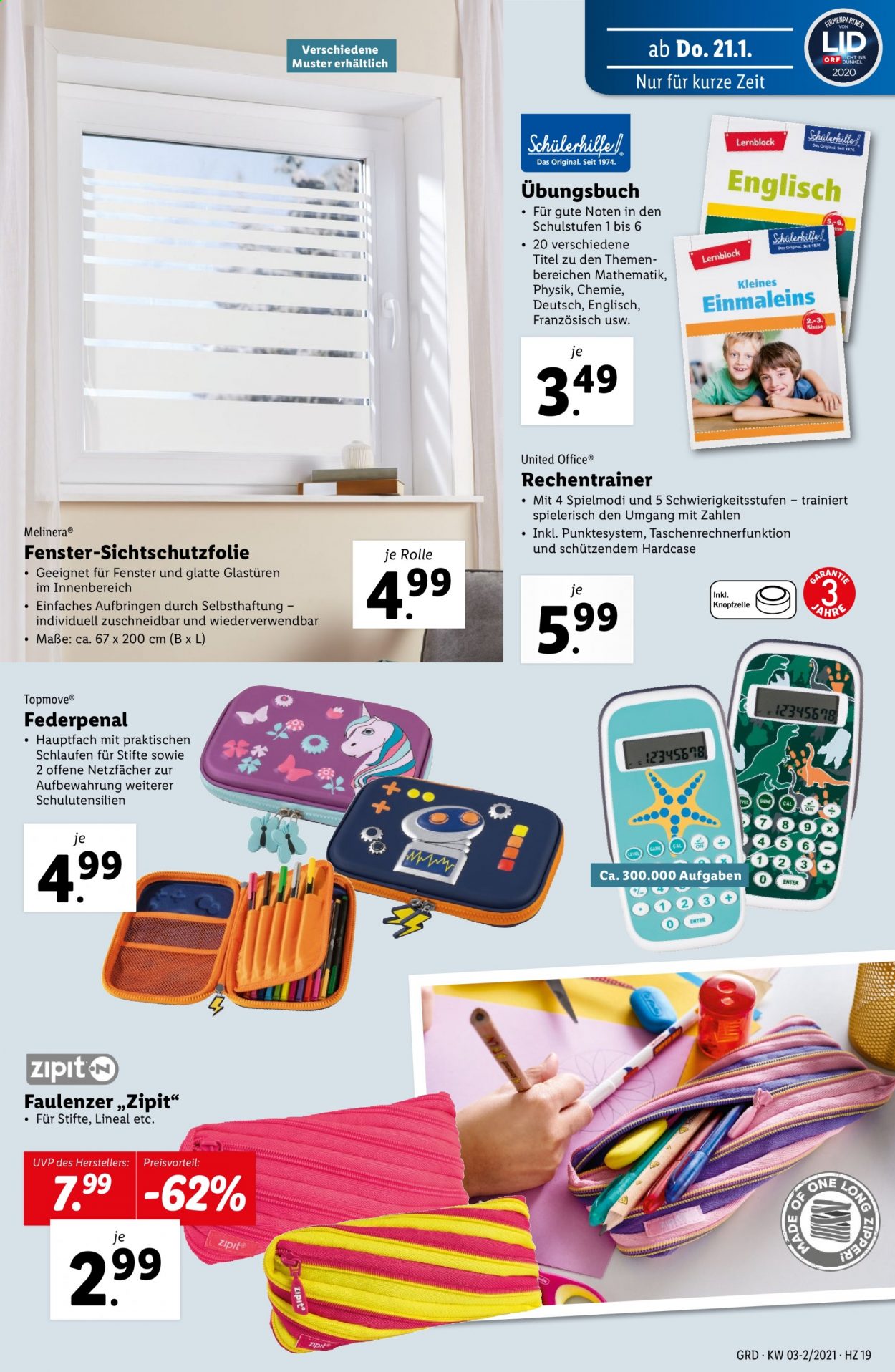 Angebote Lidl - 21.1.2021 - 27.1.2021. Seite 19