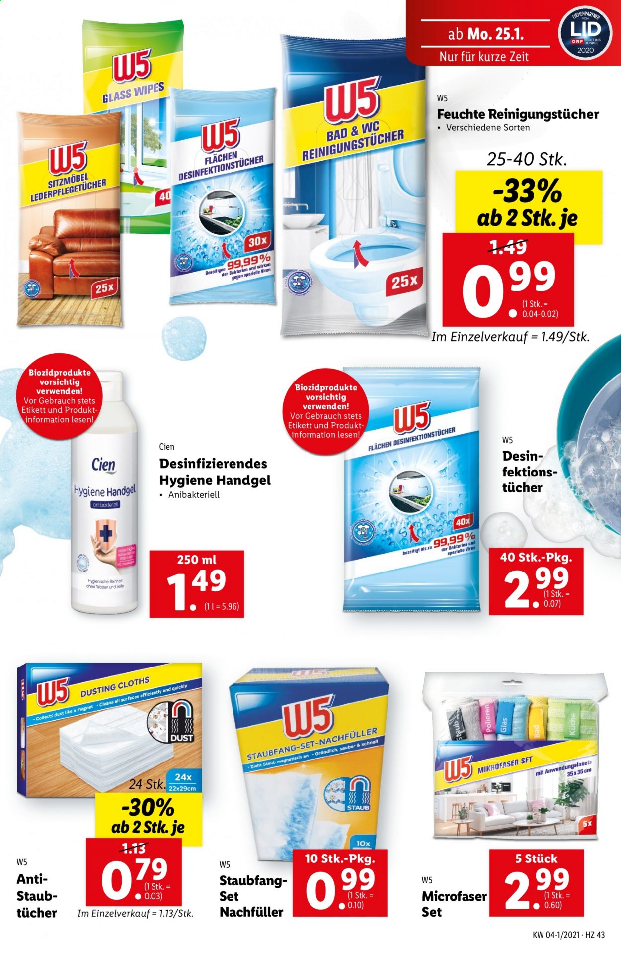 Angebote Lidl - 21.1.2021 - 27.1.2021. Seite 43