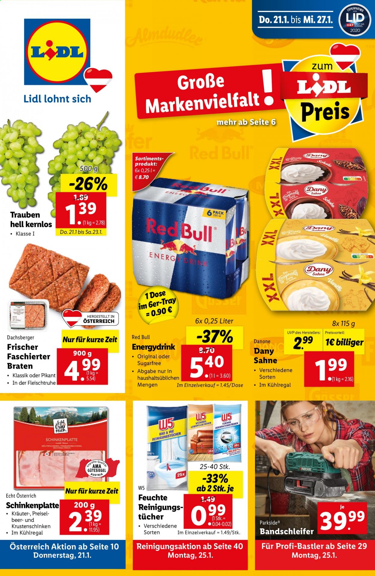Angebote Lidl - 21.1.2021 - 27.1.2021. Seite 1