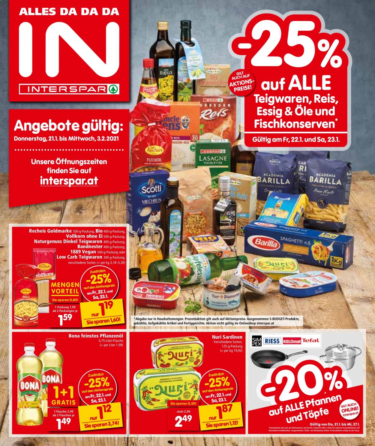 Angebote INTERSPAR - 21.1.2021 - 3.2.2021. Seite 1