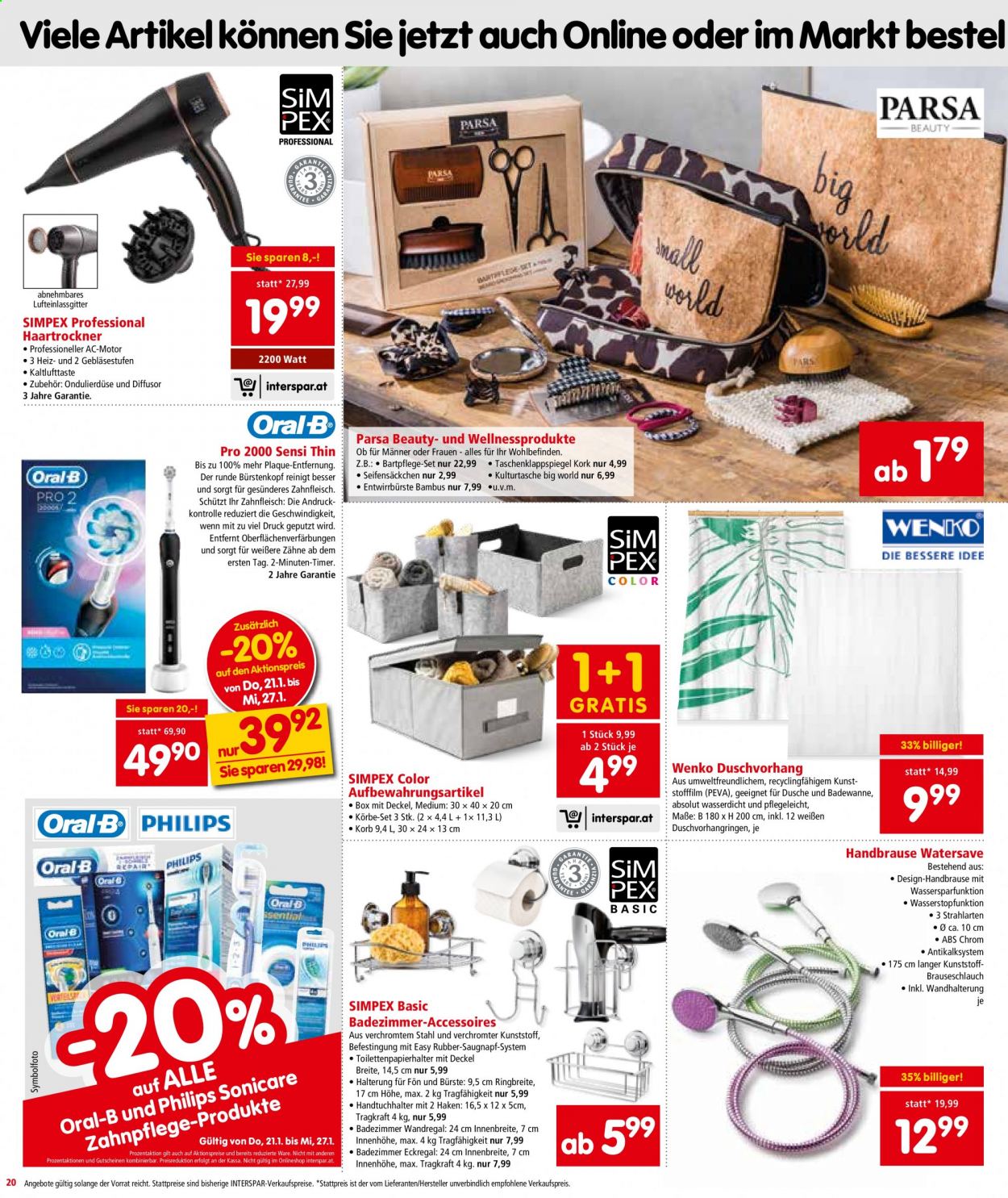 Angebote INTERSPAR - 21.1.2021 - 3.2.2021. Seite 20