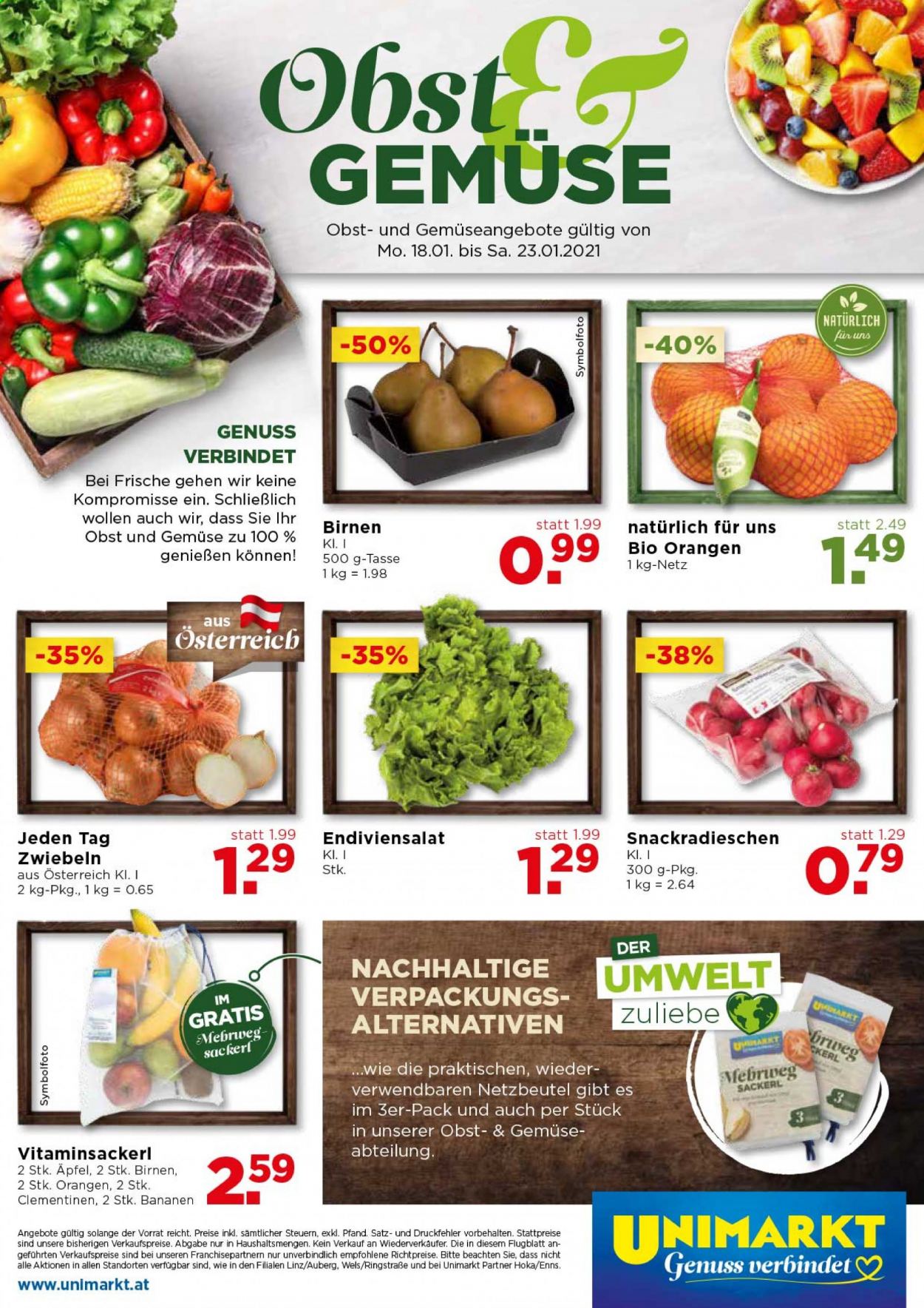 Angebote UNIMARKT - 20.1.2021 - 26.1.2021. Seite 16