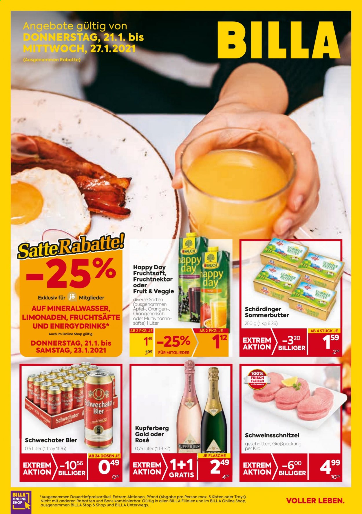 Angebote Billa - 21.1.2021 - 27.1.2021. Seite 1