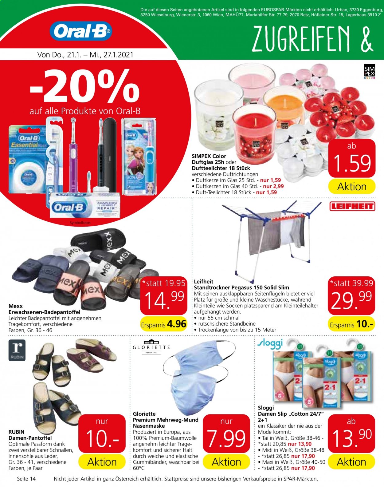 Angebote EUROSPAR - 21.1.2021 - 3.2.2021. Seite 14