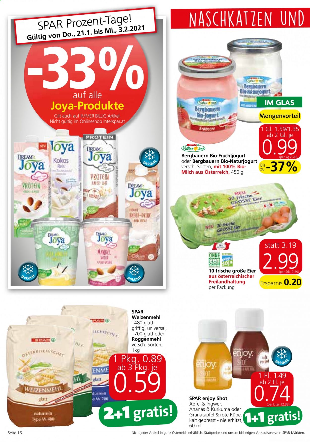 Angebote EUROSPAR - 21.1.2021 - 3.2.2021. Seite 16