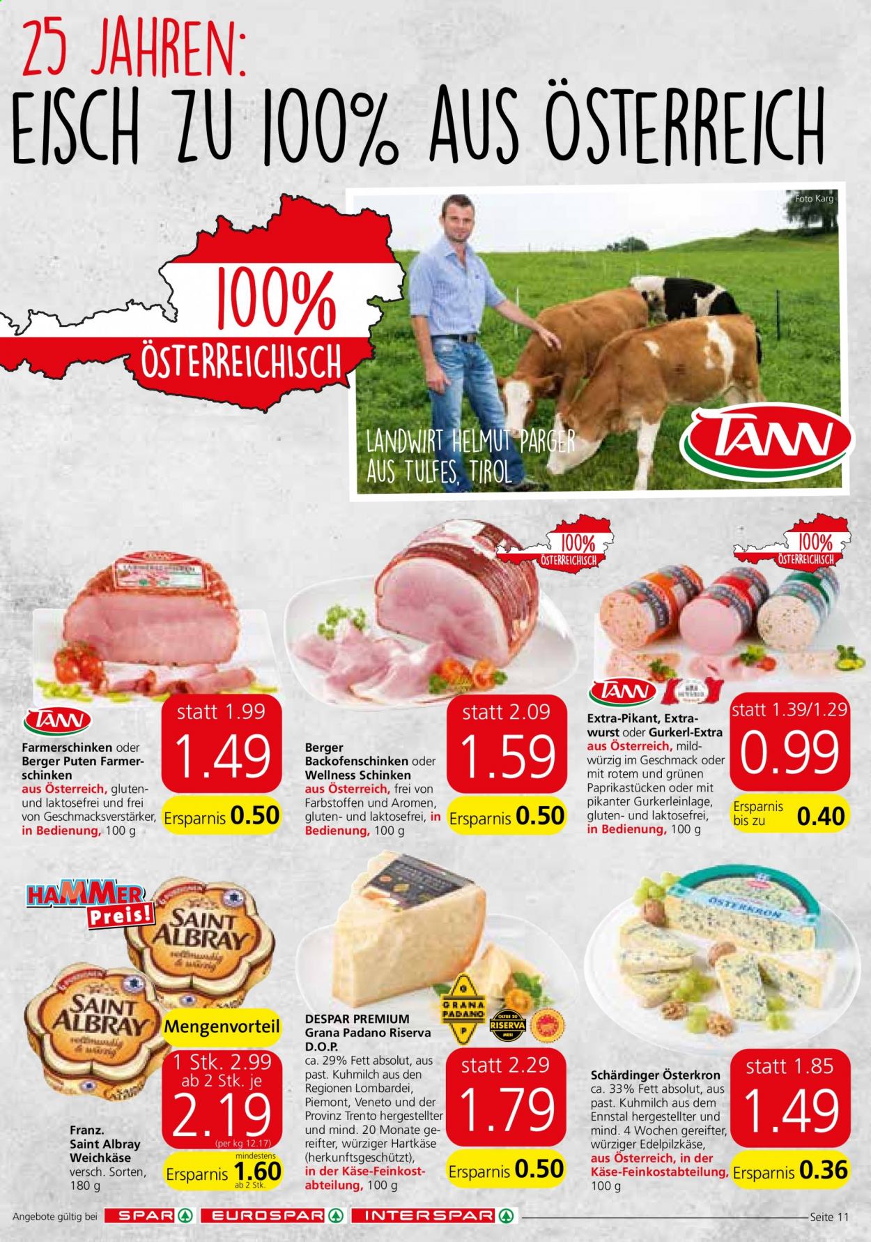 Angebote EUROSPAR - 21.1.2021 - 3.2.2021. Seite 11