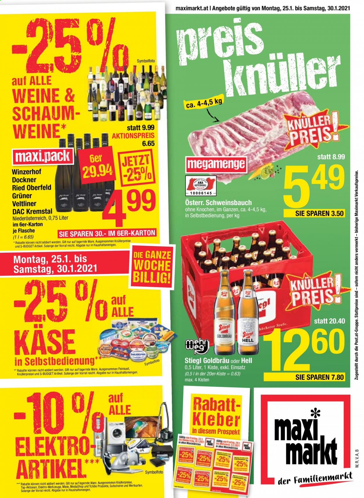 Angebote Maximarkt - 25.1.2021 - 30.1.2021. Seite 1