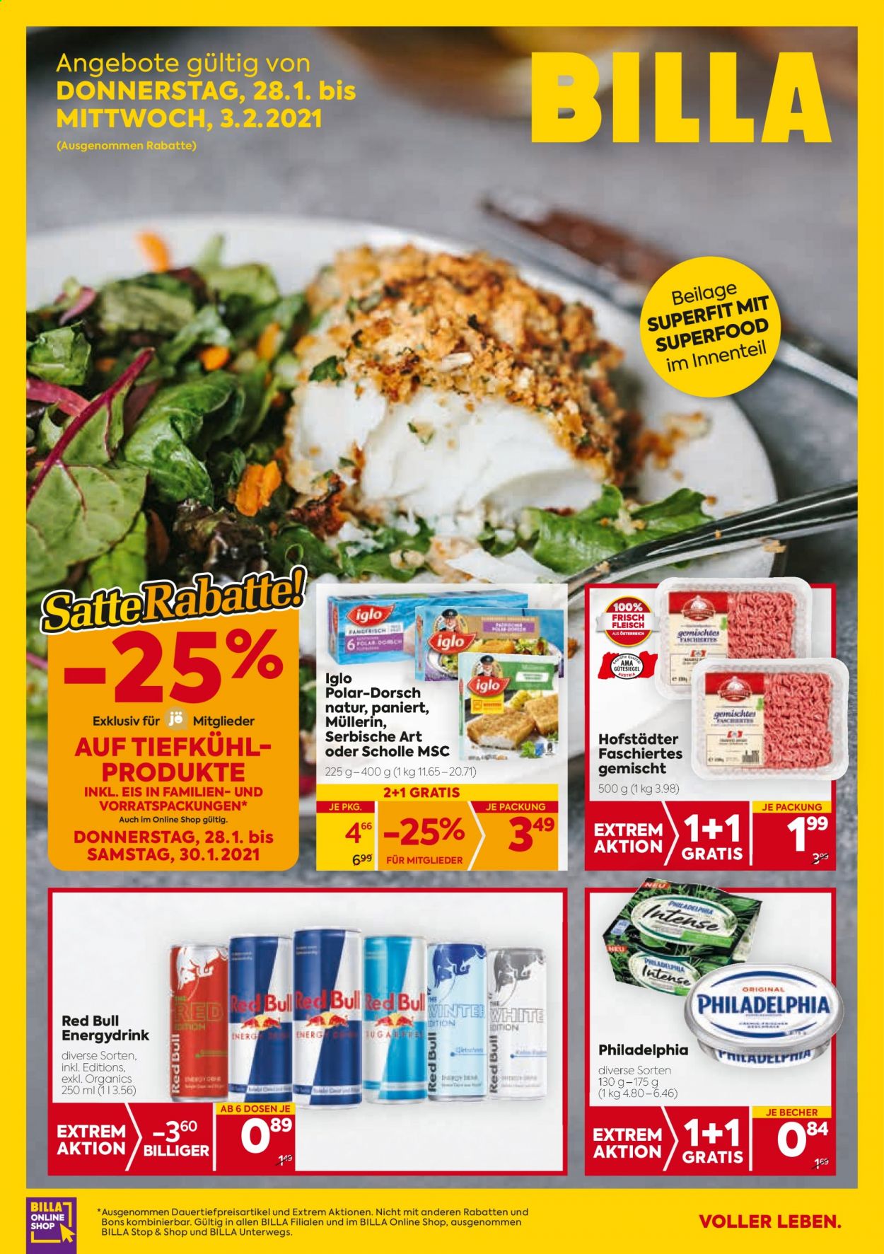 Angebote Billa - 28.1.2021 - 3.2.2021. Seite 1