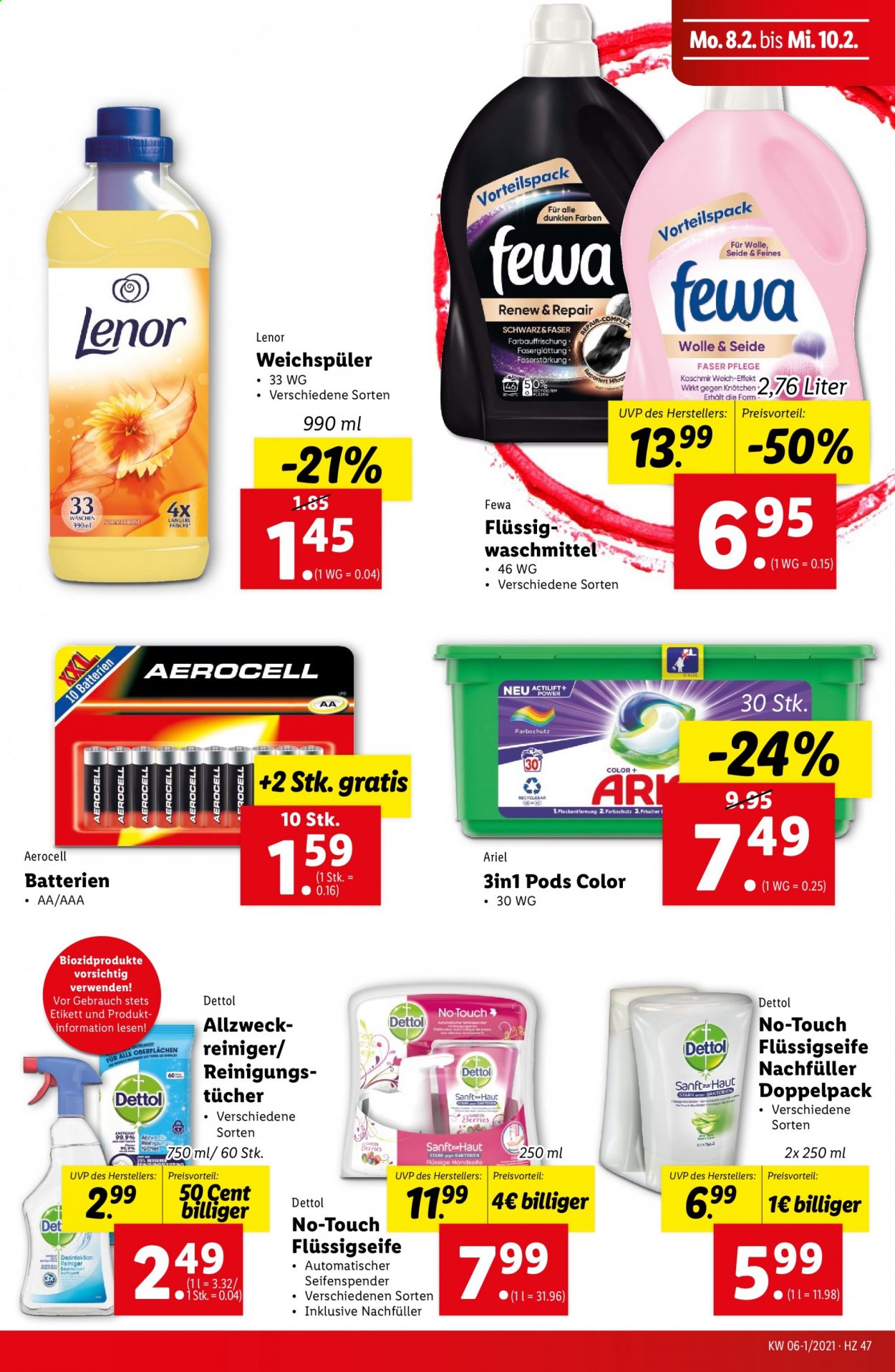 Angebote Lidl - 4.2.2021 - 10.2.2021. Seite 47