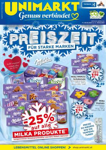 Angebote UNIMARKT - 3.2.2021 - 9.2.2021.